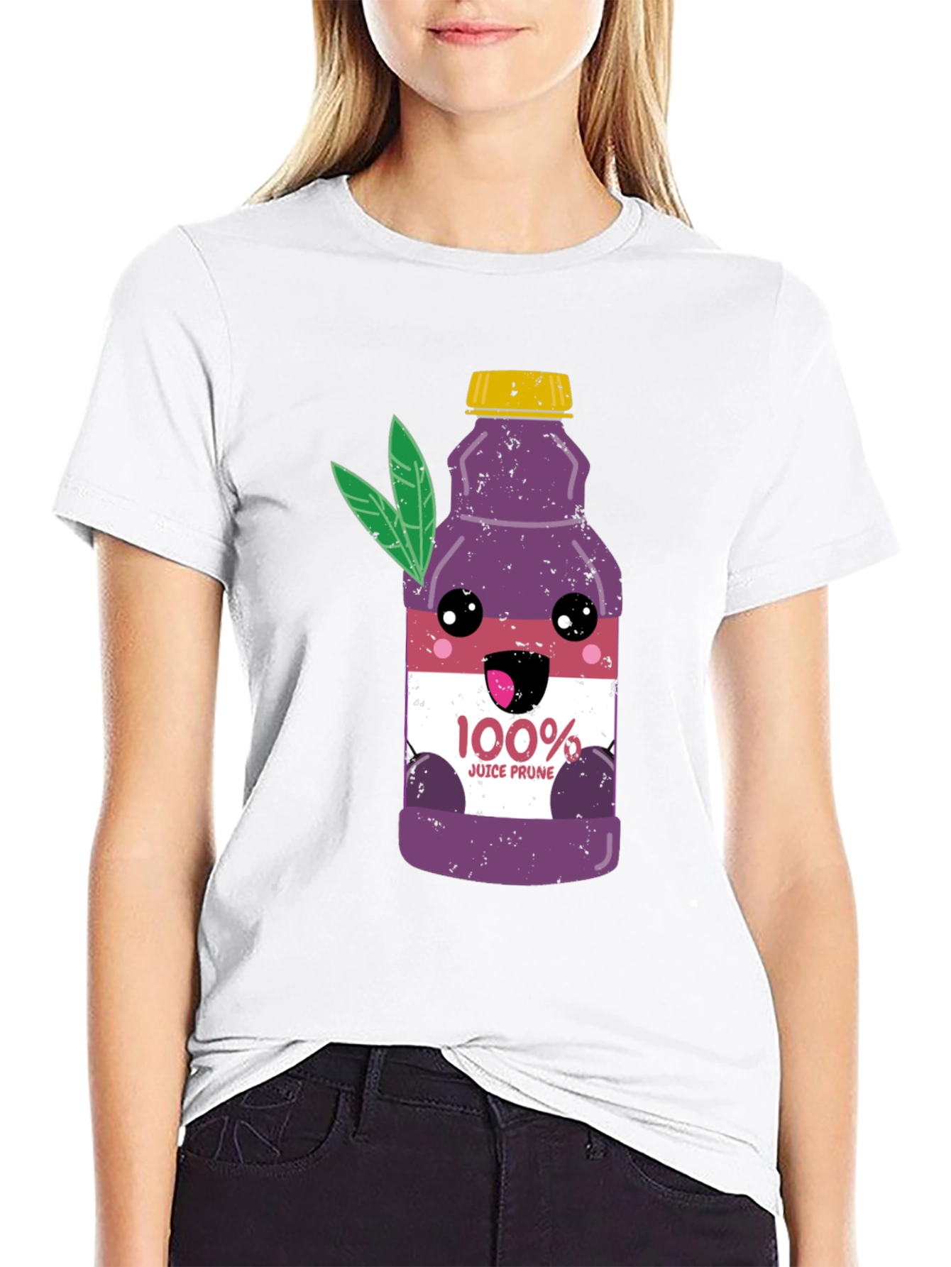 Prune Juice Graphic Tee - Funny Cartoon Shirt