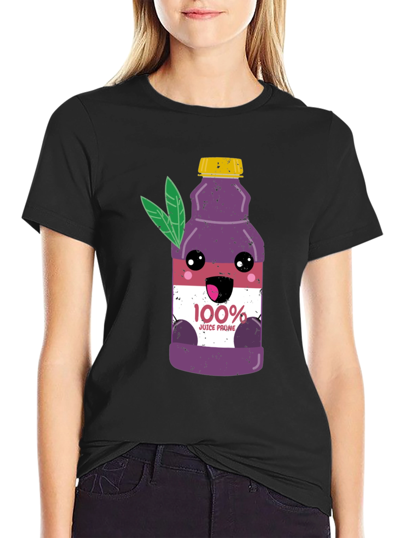 Prune Juice Graphic Tee - Funny Cartoon Shirt
