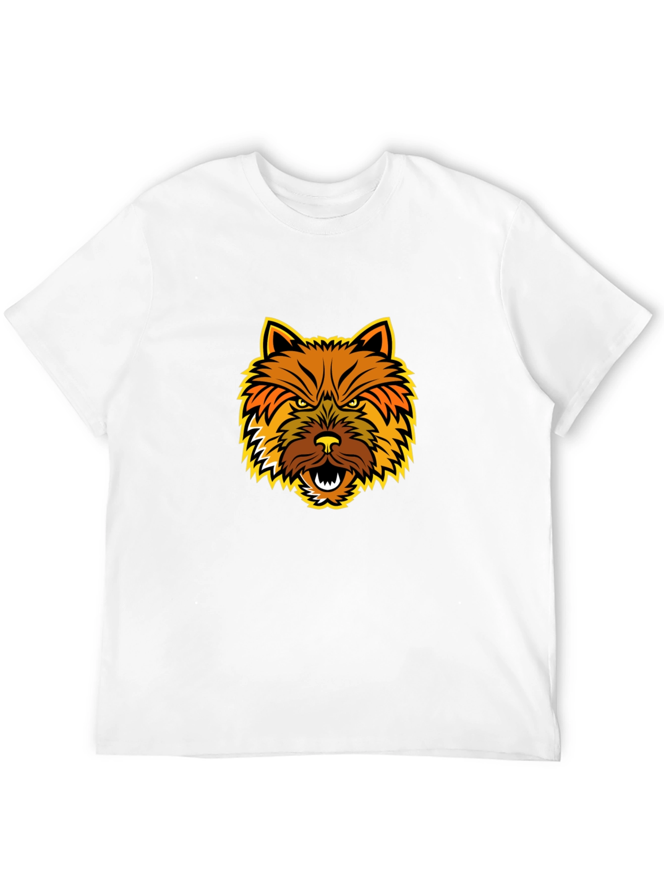 Angry Dog Graphic Tee - Bold Black T-Shirt