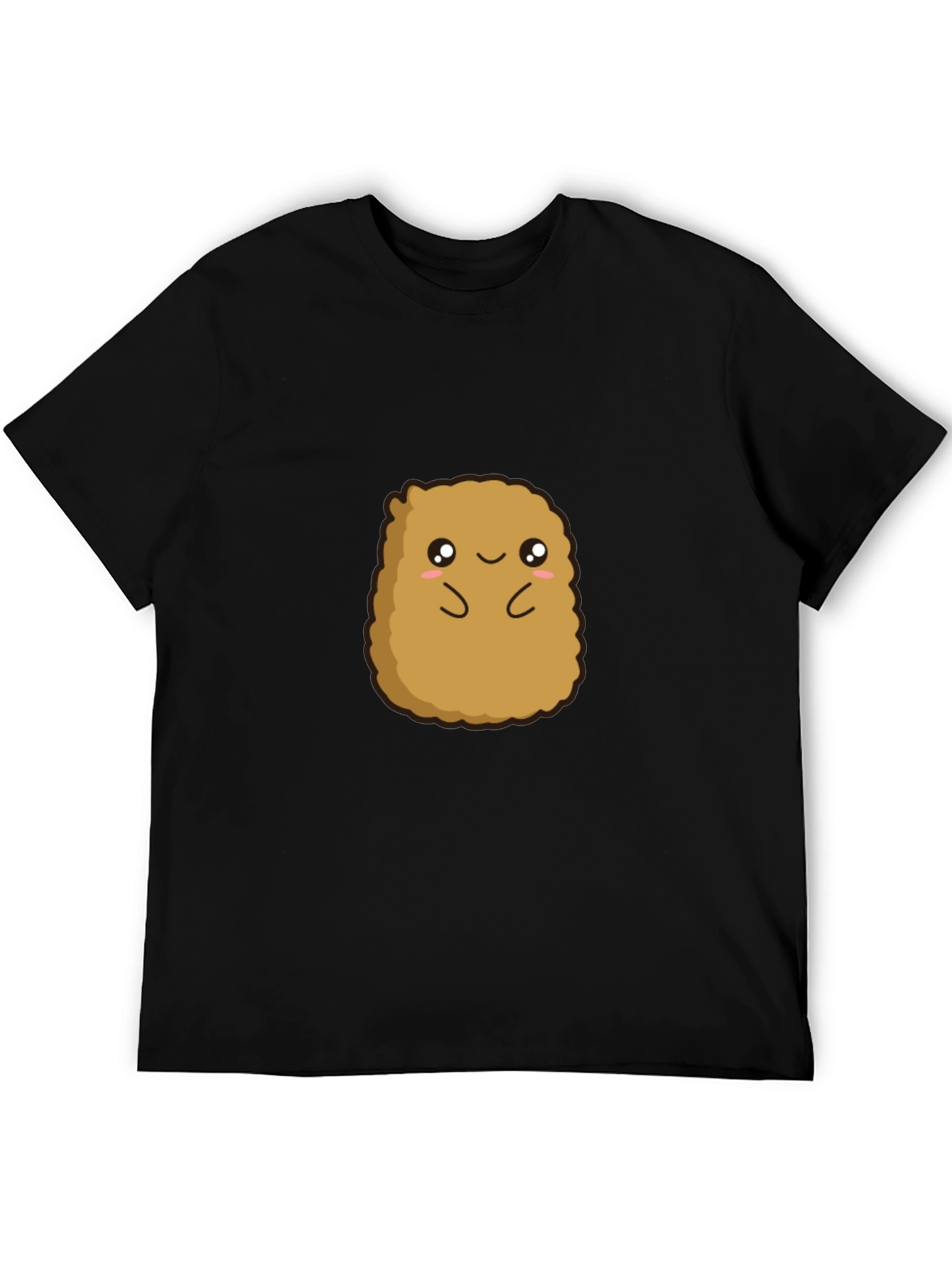 Cute Potato Graphic Tee - Black