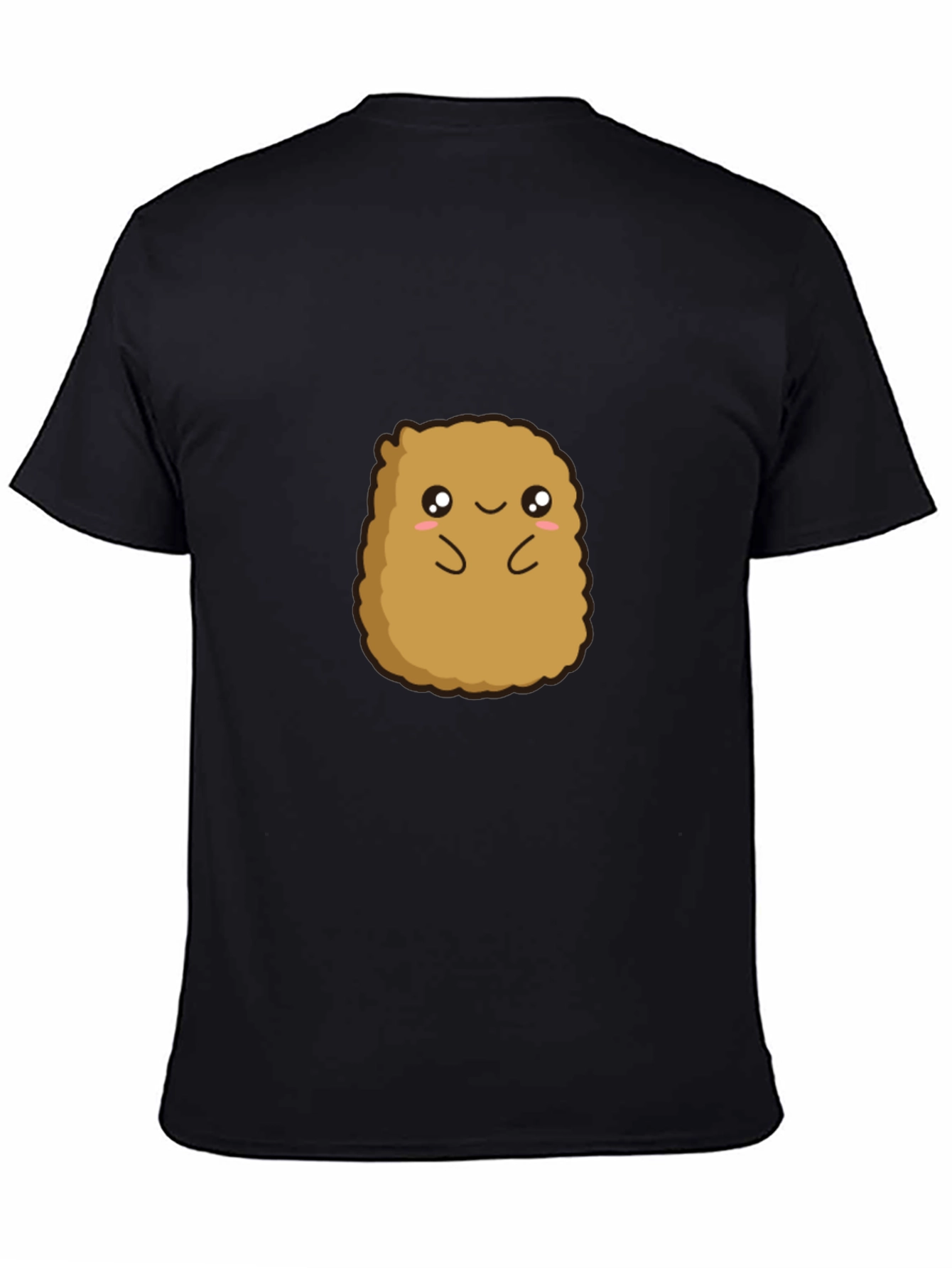 Cute Potato Graphic Tee - Black