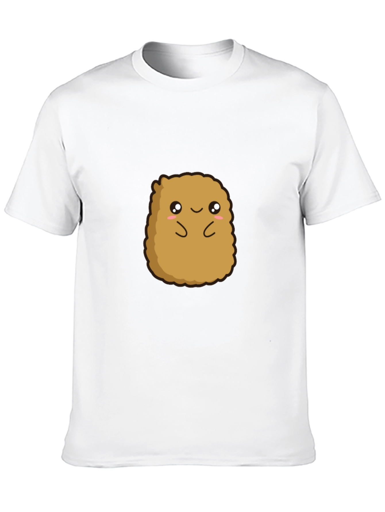 Cute Potato Graphic Tee - Black