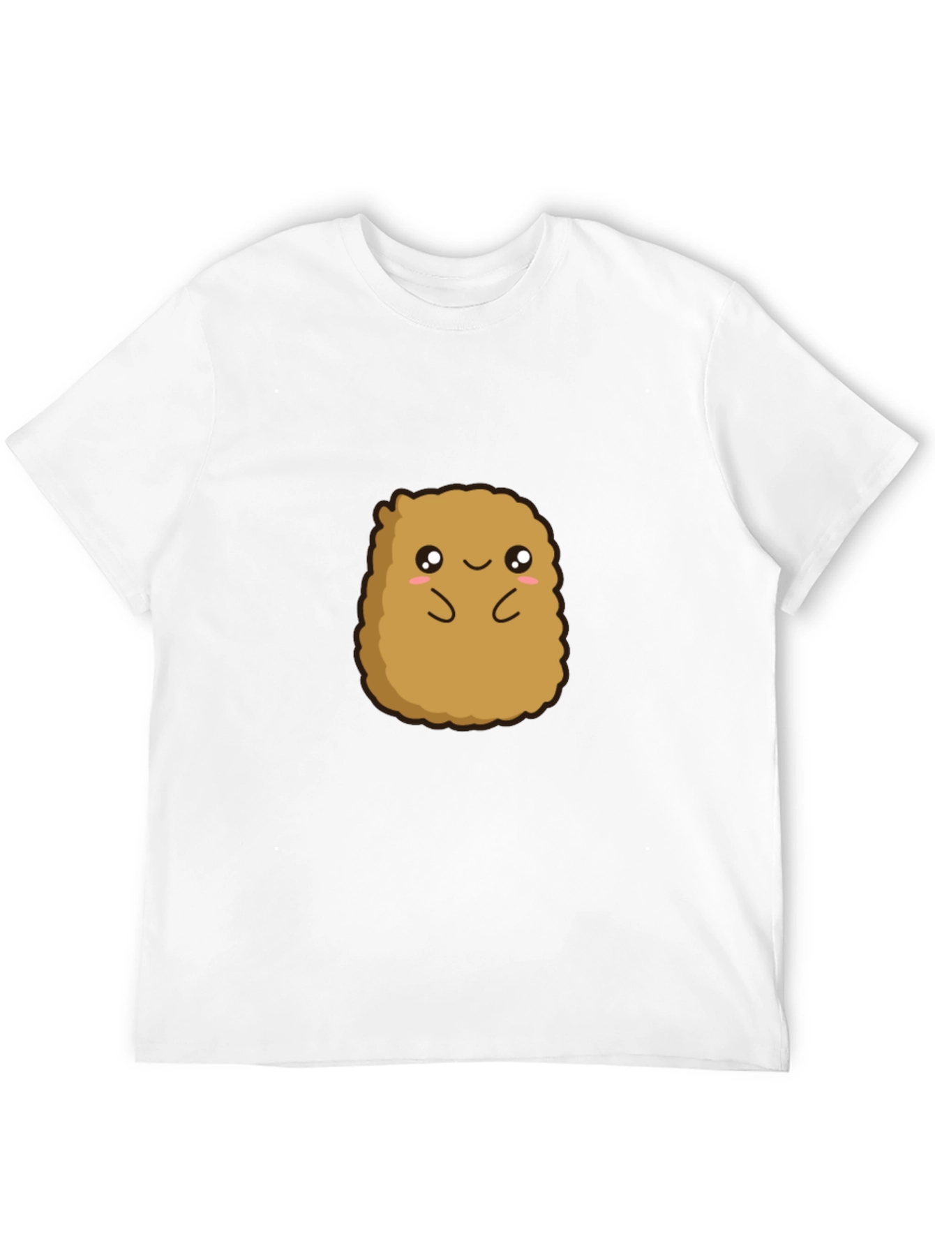 Cute Potato Graphic Tee - Black