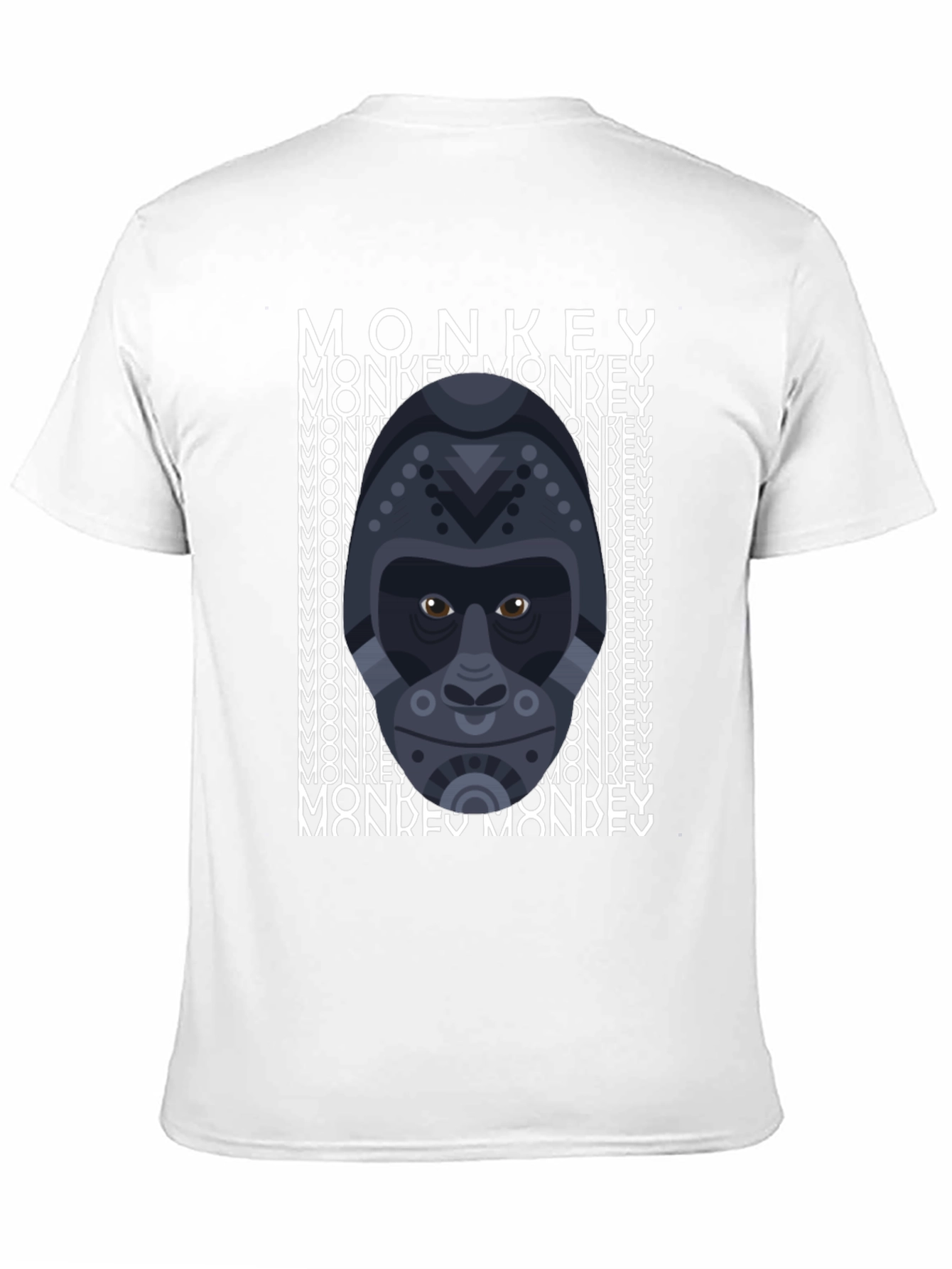 Geometric Gorilla Graphic Tee - Mens Black T-Shirt
