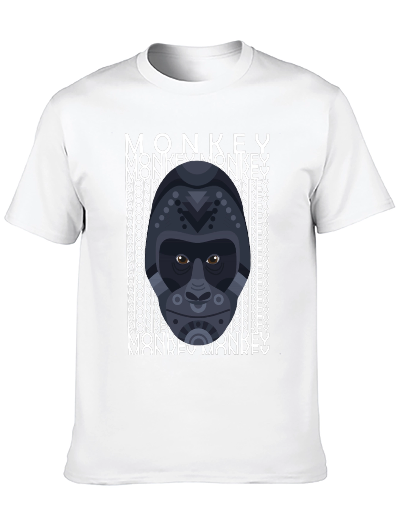 Geometric Gorilla Graphic Tee - Mens Black T-Shirt