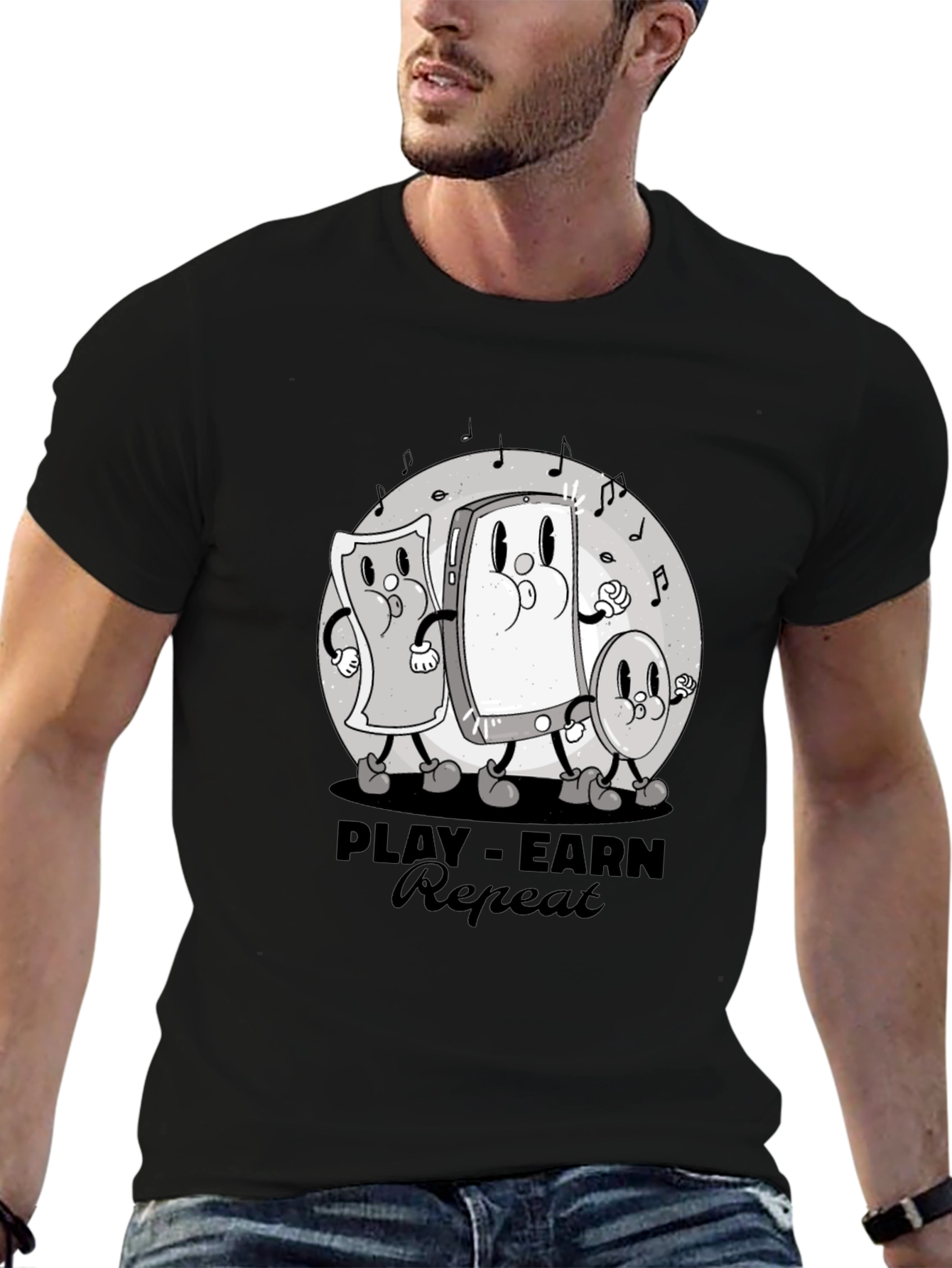 Play-Earn-Repeat Graphic Tee