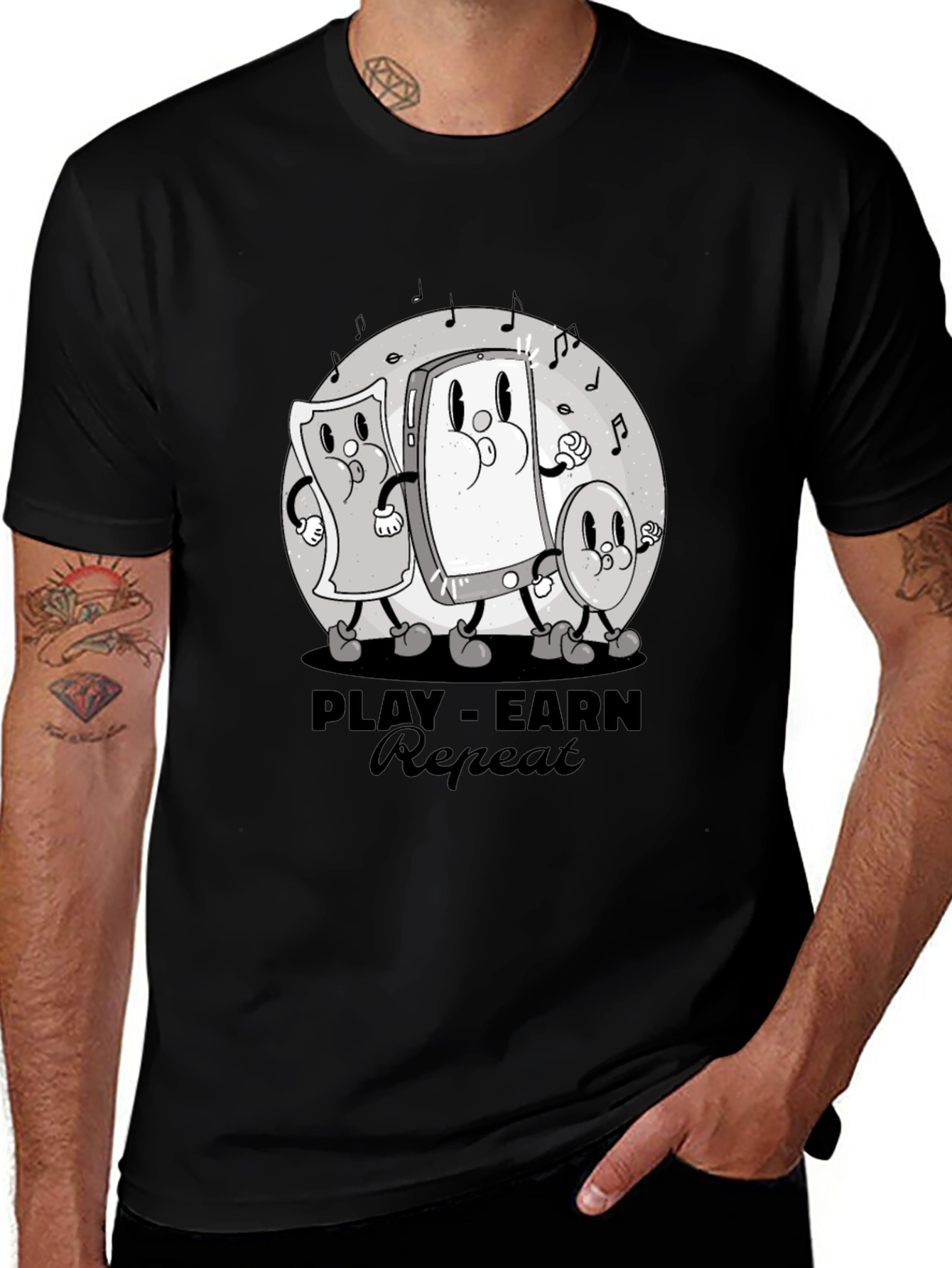 Play-Earn-Repeat Graphic Tee