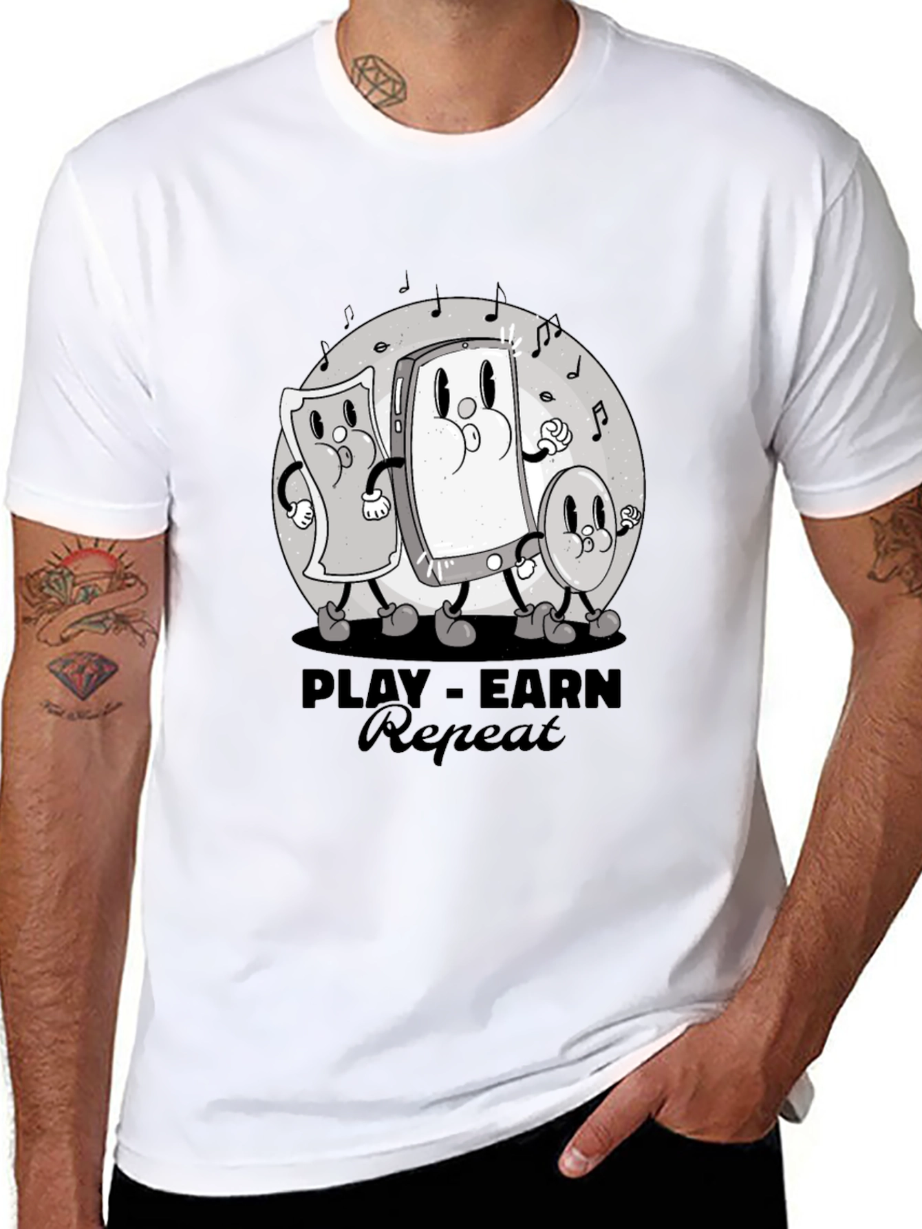 Play-Earn-Repeat Graphic Tee