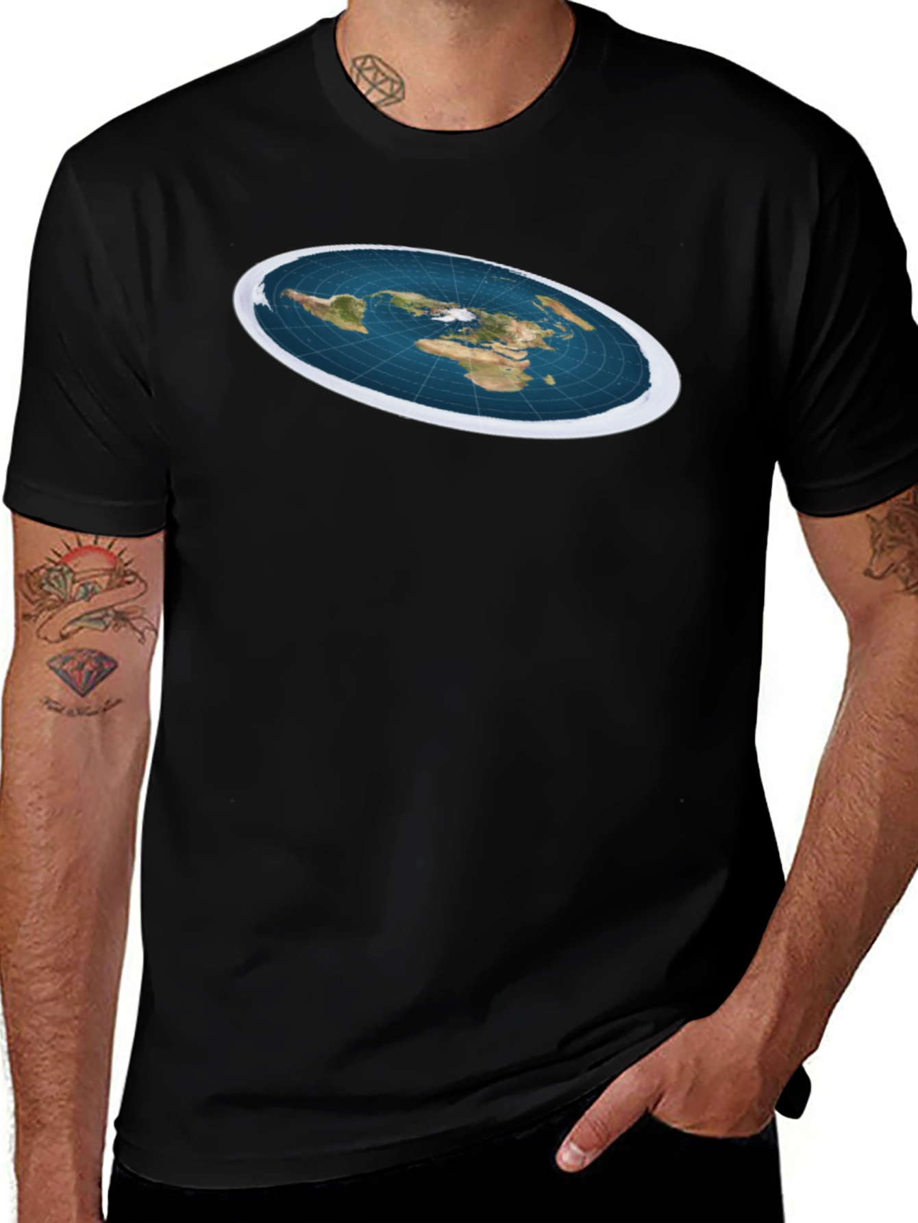 Flat Earth T-Shirt - Conspiracy Theory Tee