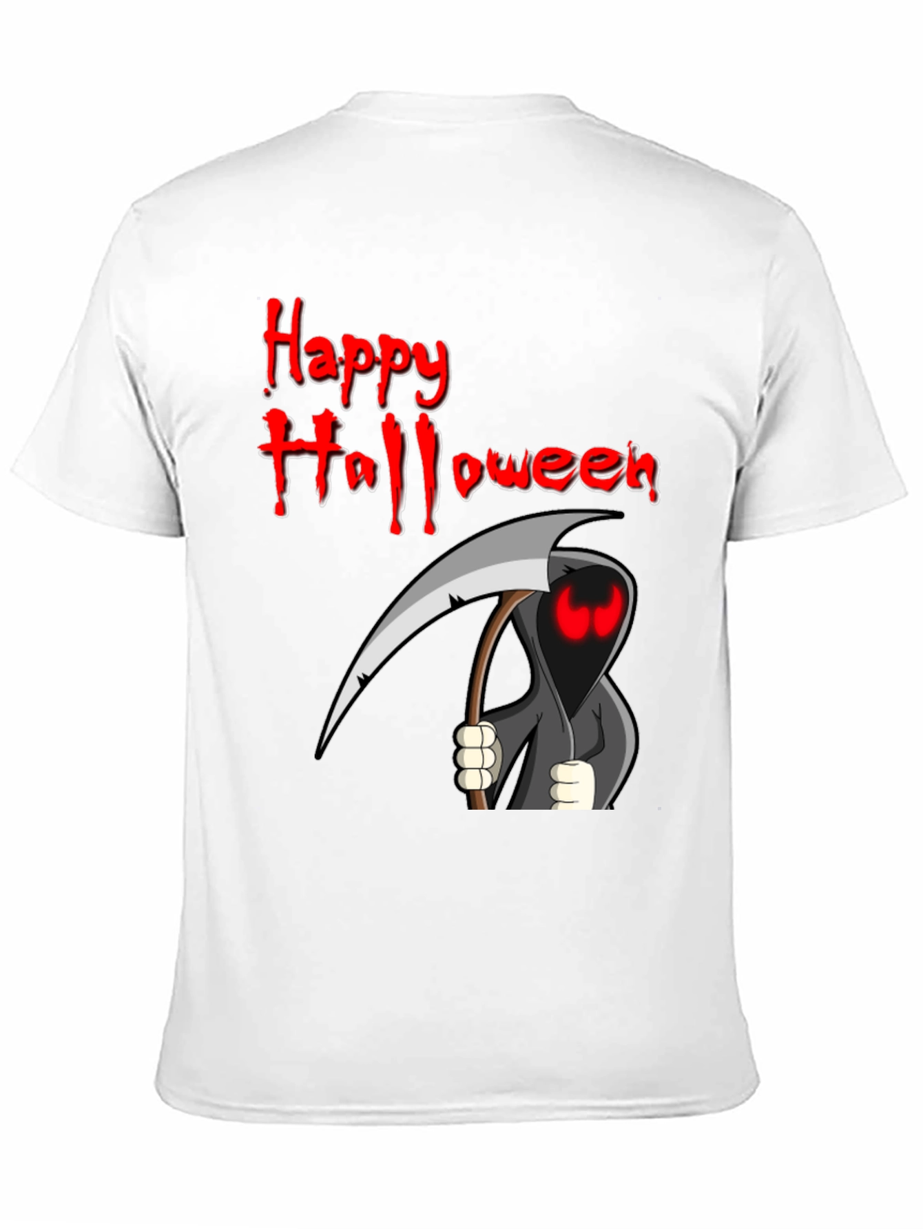Happy Halloween Grim Reaper Graphic T-Shirt