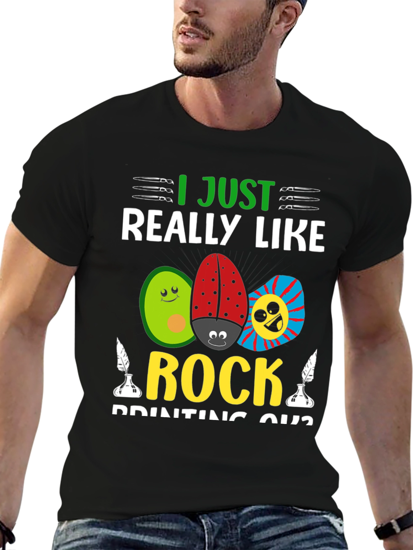 I Just Really Like Rock Painting Shirt