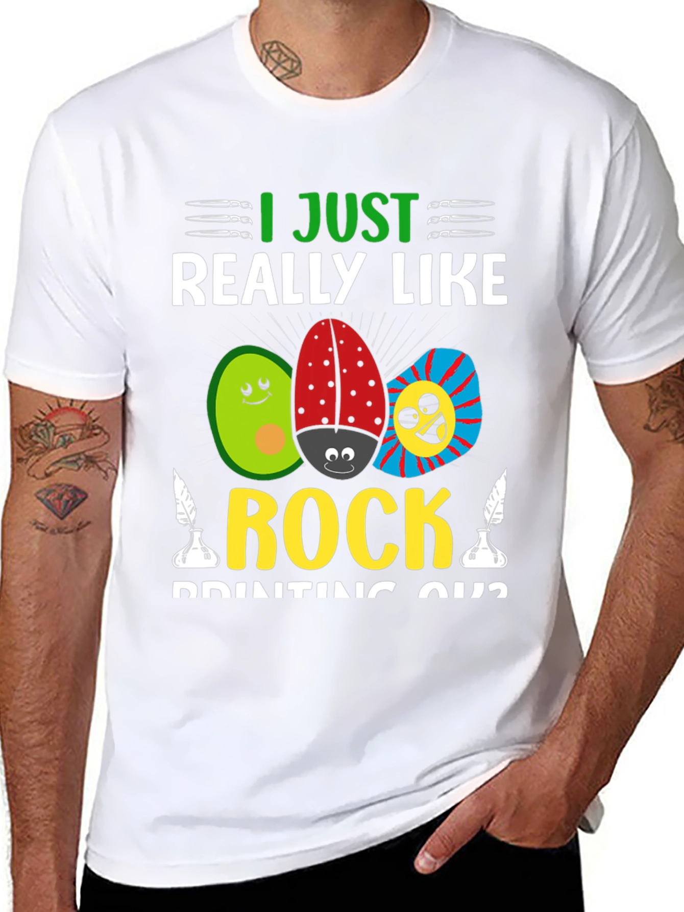 I Just Really Like Rock Painting Shirt