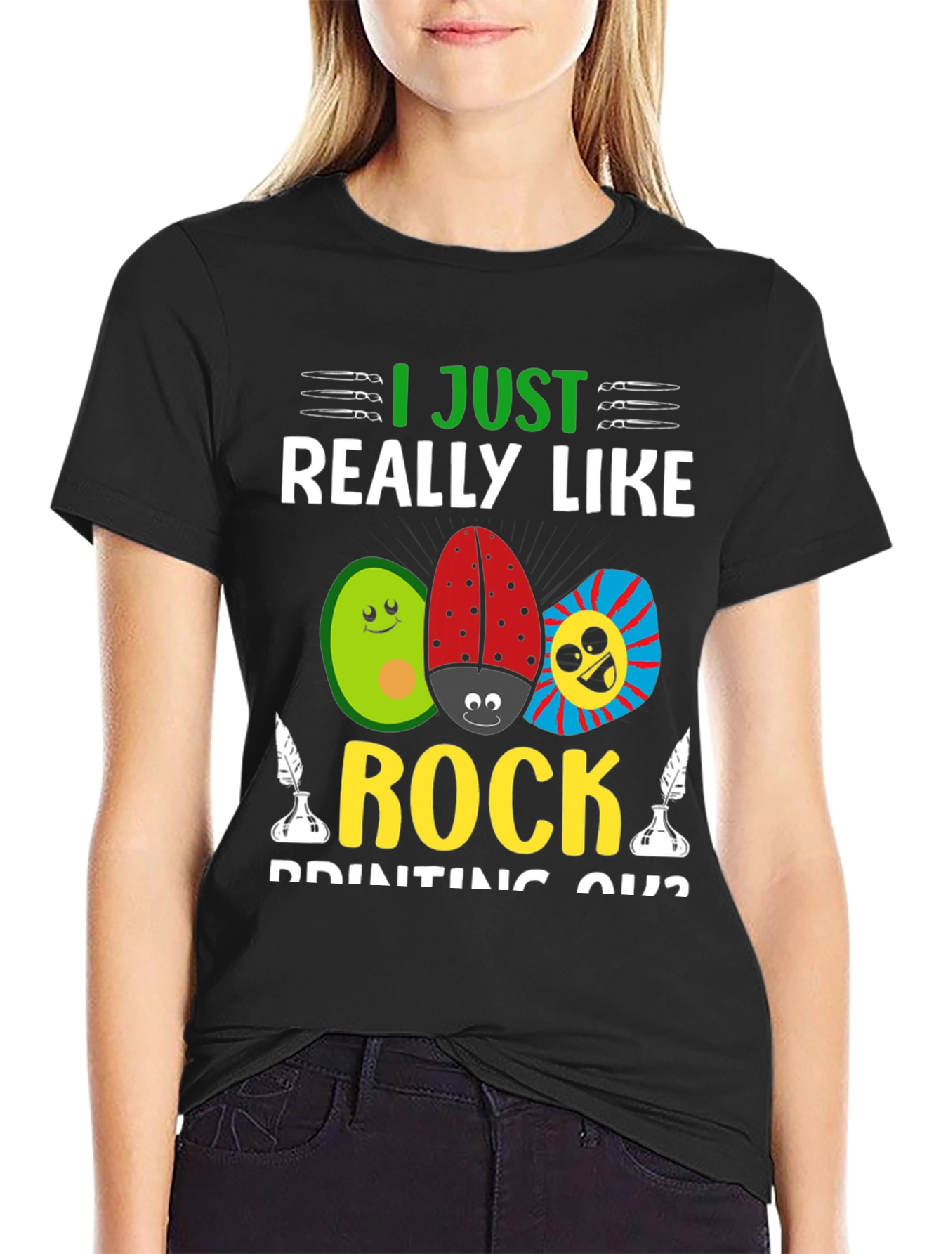 I Just Really Like Rock Painting Shirt
