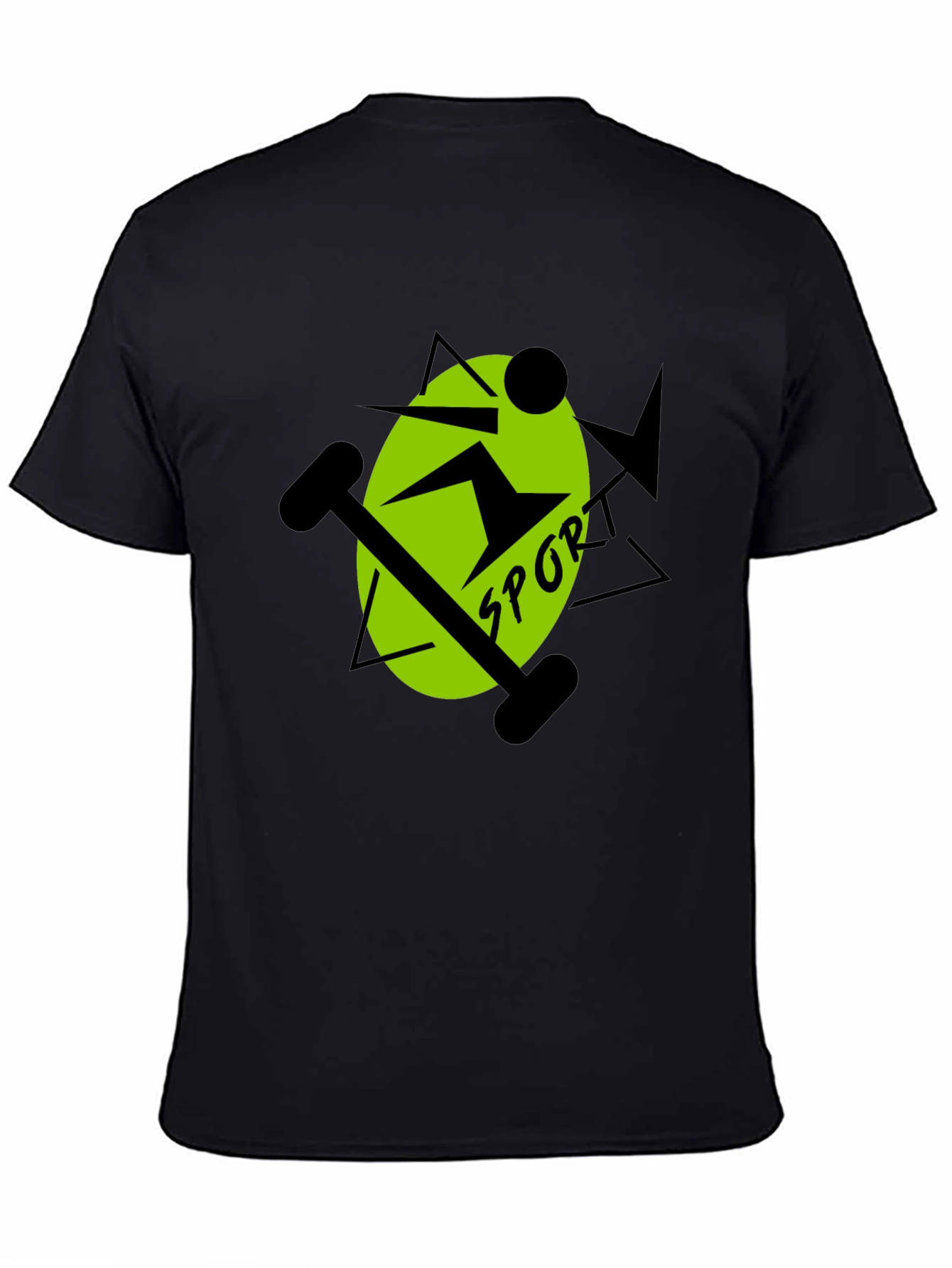 Black Sports Graphic T-Shirt