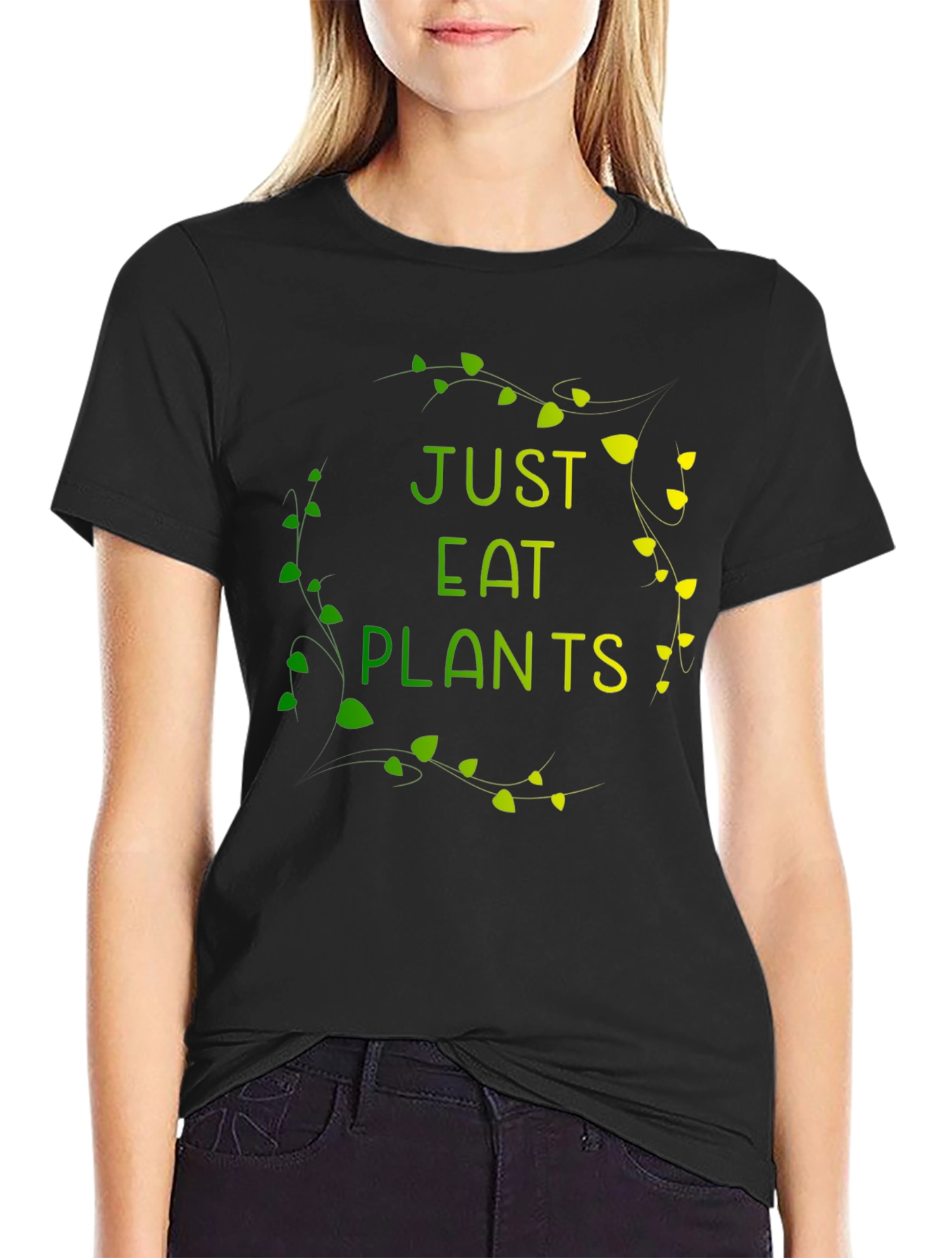 Just Eat Plants Graphic Tee - Vegan Friendly Shirt