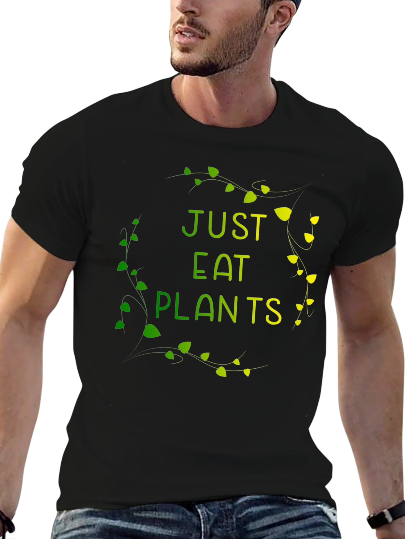 Just Eat Plants Graphic Tee - Vegan Friendly Shirt
