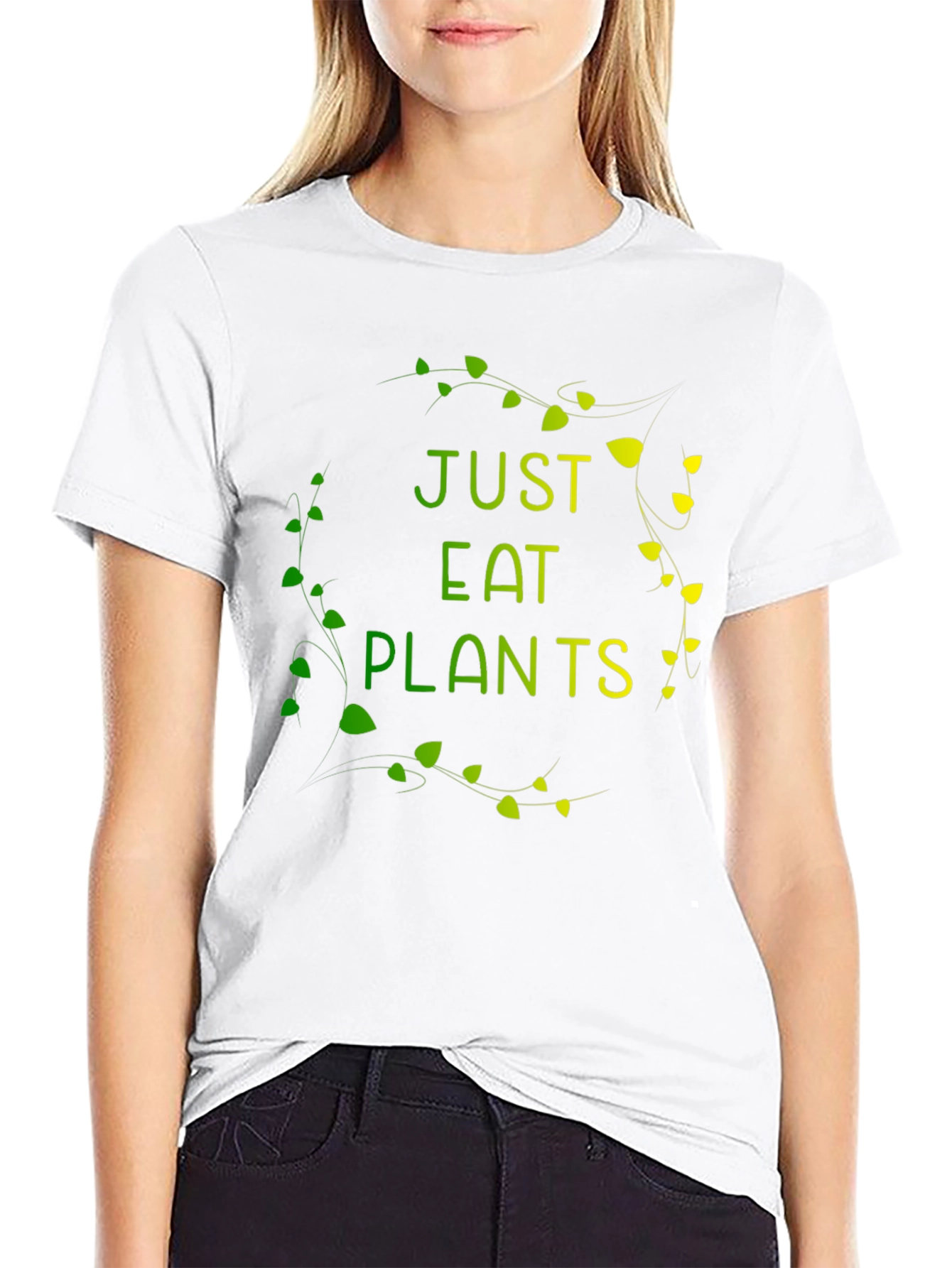 Just Eat Plants Graphic Tee - Vegan Friendly Shirt