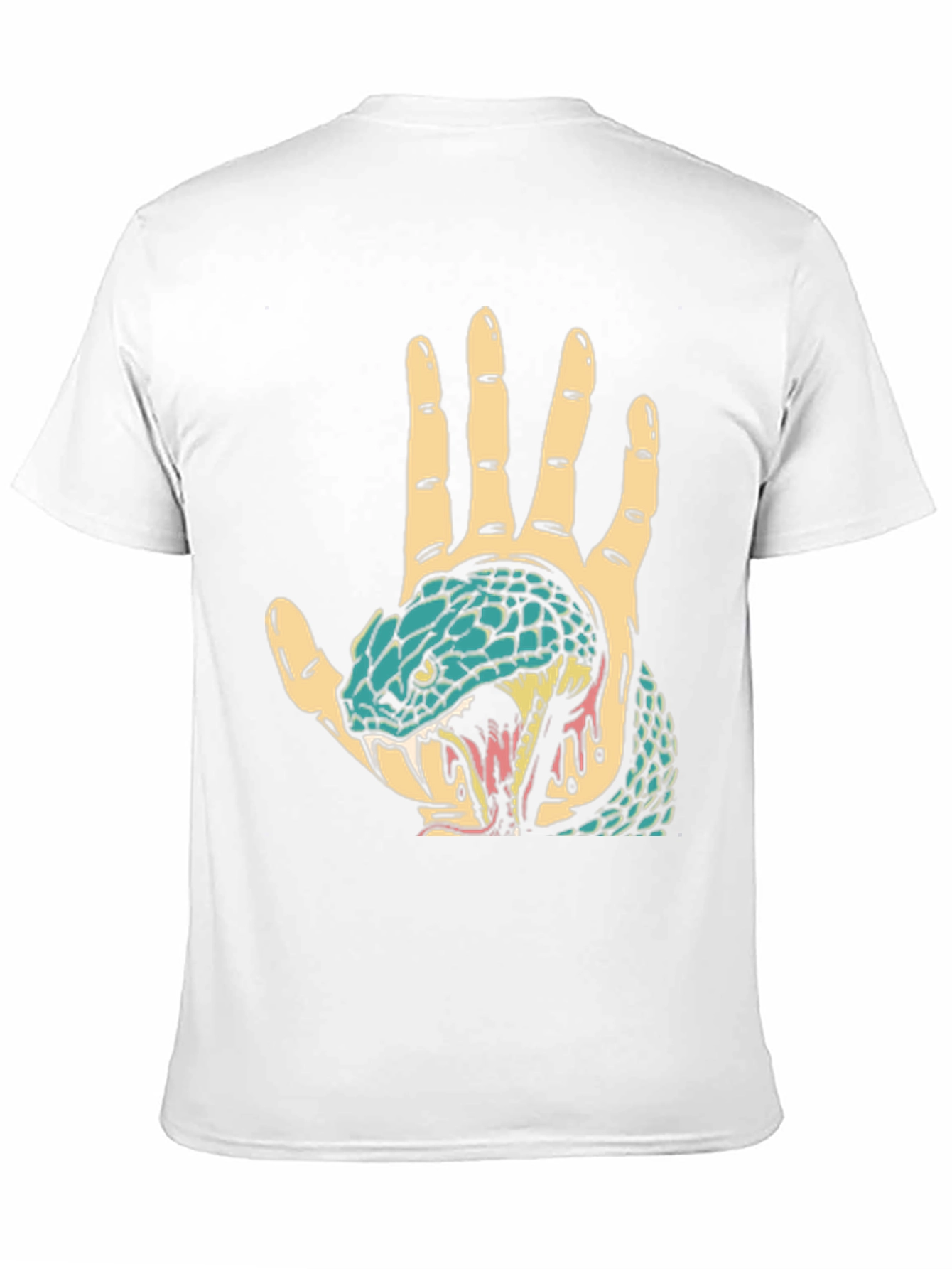 Snake Hand Graphic Tee - Black