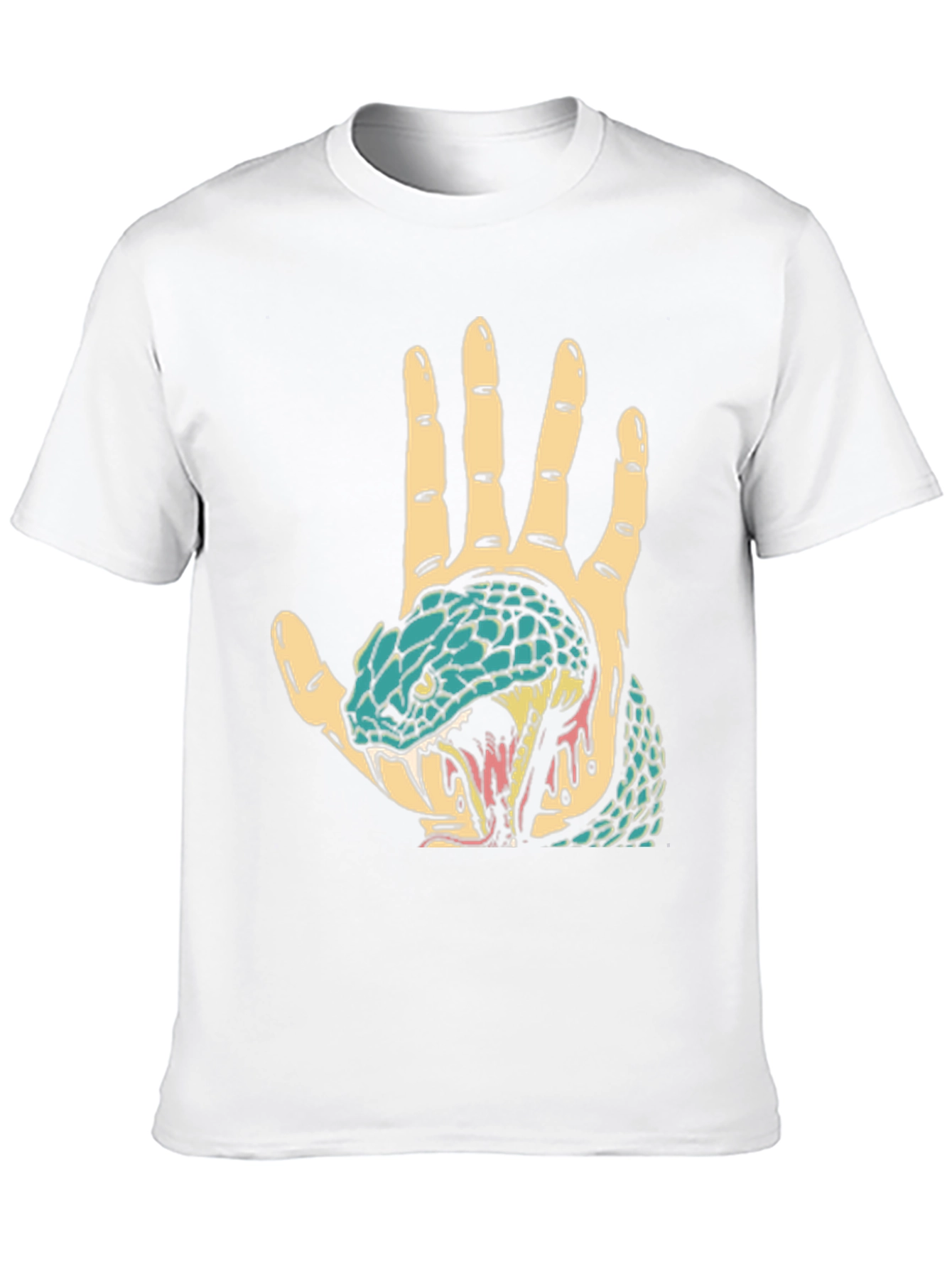 Snake Hand Graphic Tee - Black