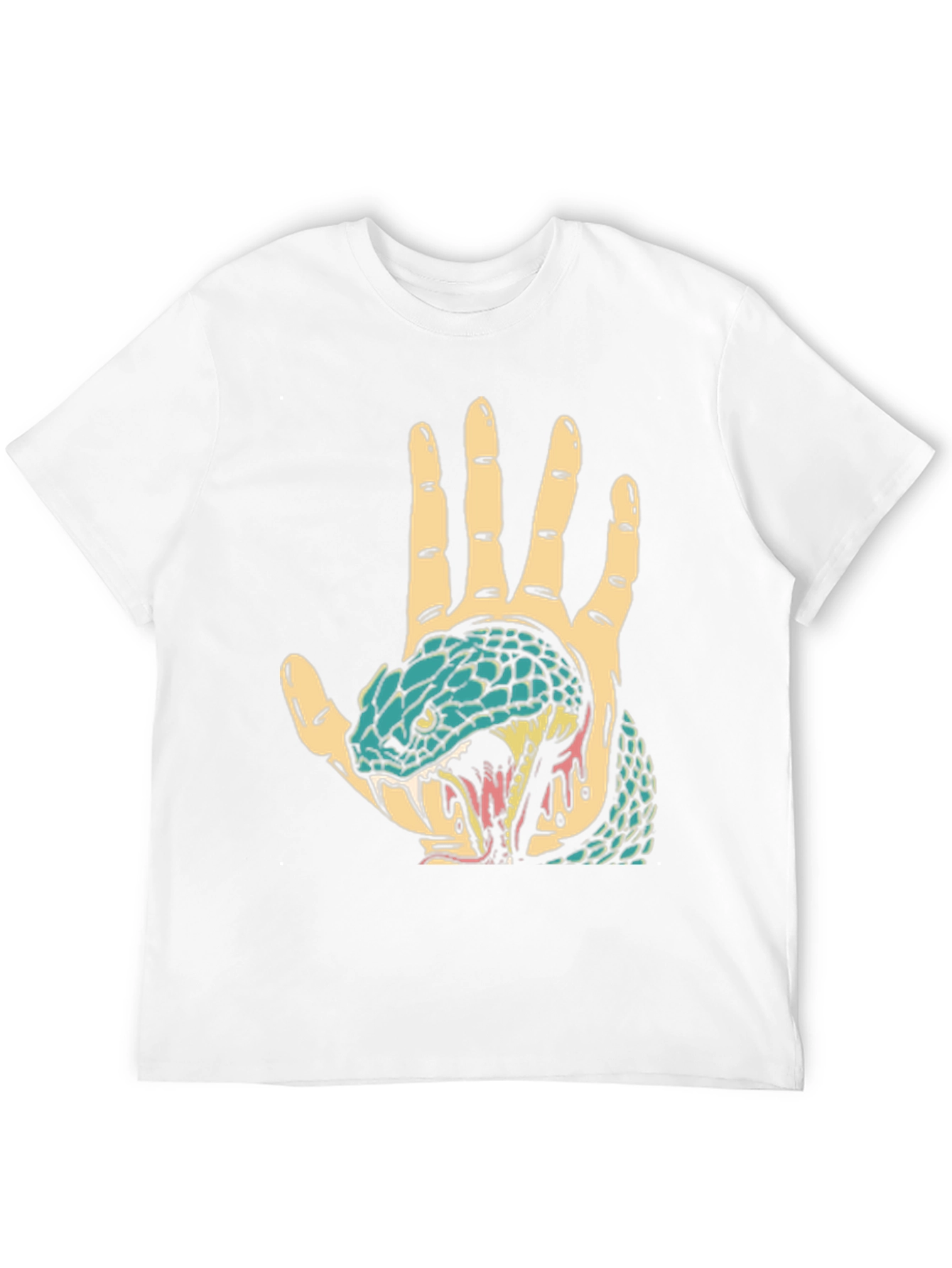 Snake Hand Graphic Tee - Black