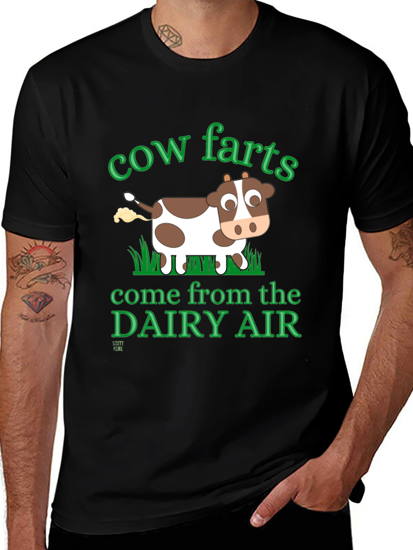 Cow Farts Dairy Air Graphic T-Shirt