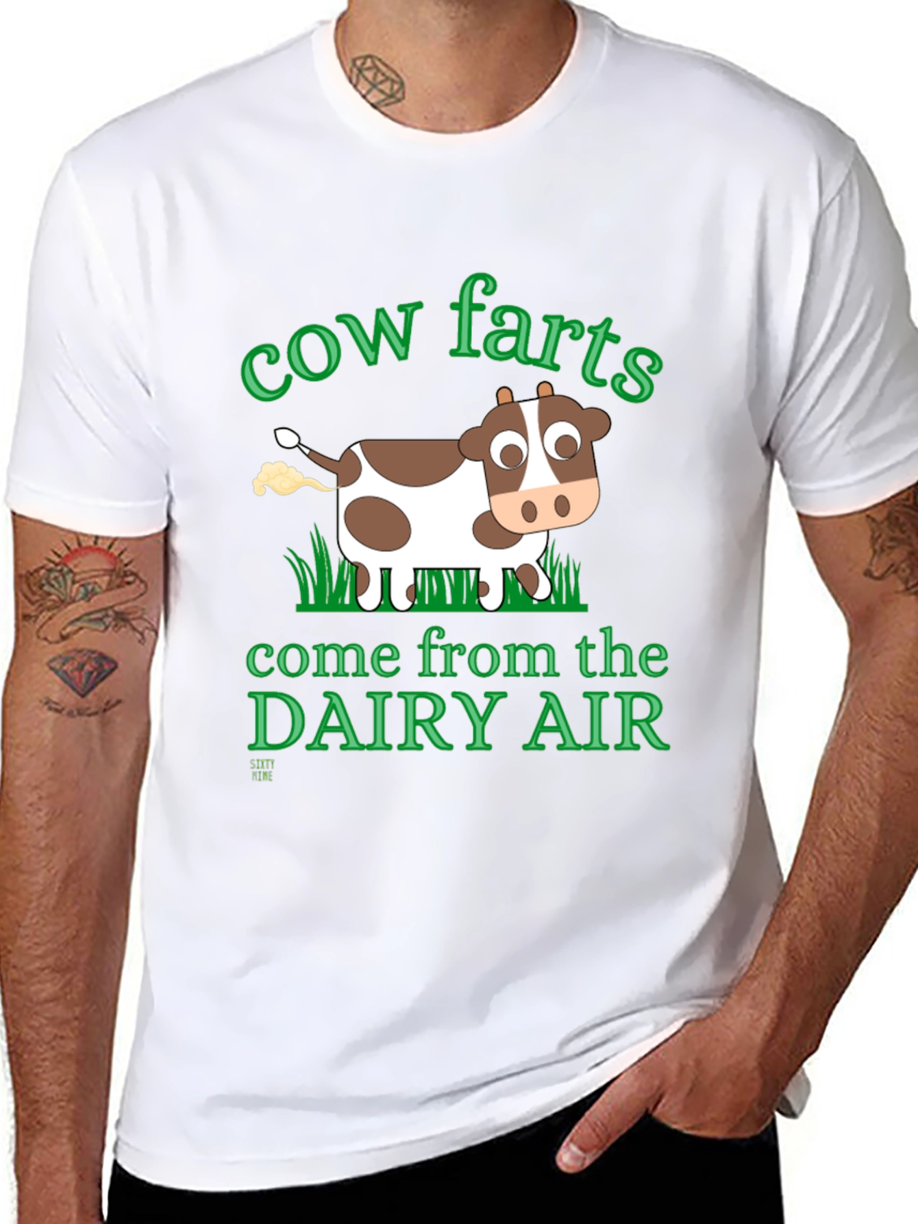 Cow Farts Dairy Air Graphic T-Shirt