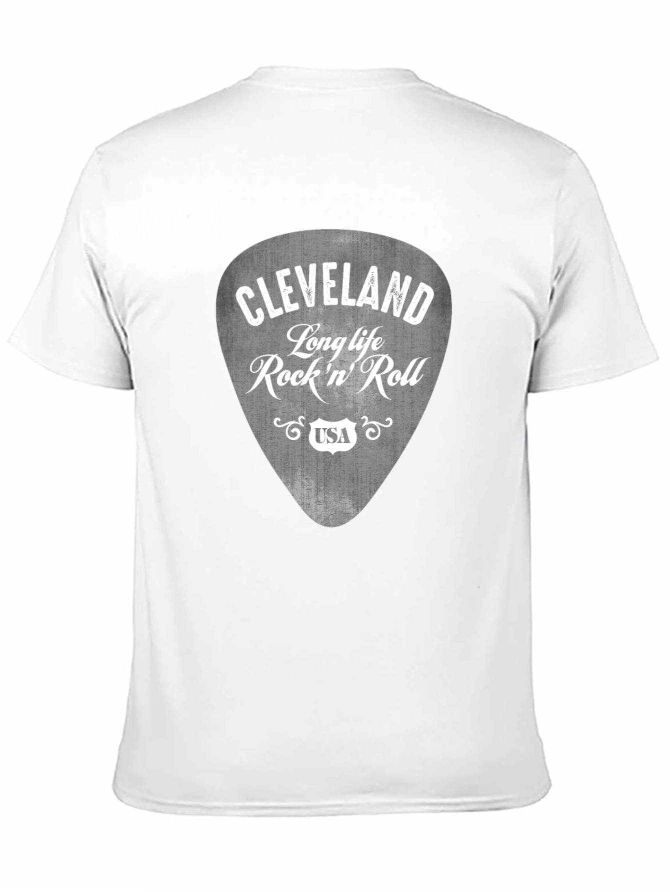 Cleveland Rock n Roll Guitar Pick Graphic T-Shirt