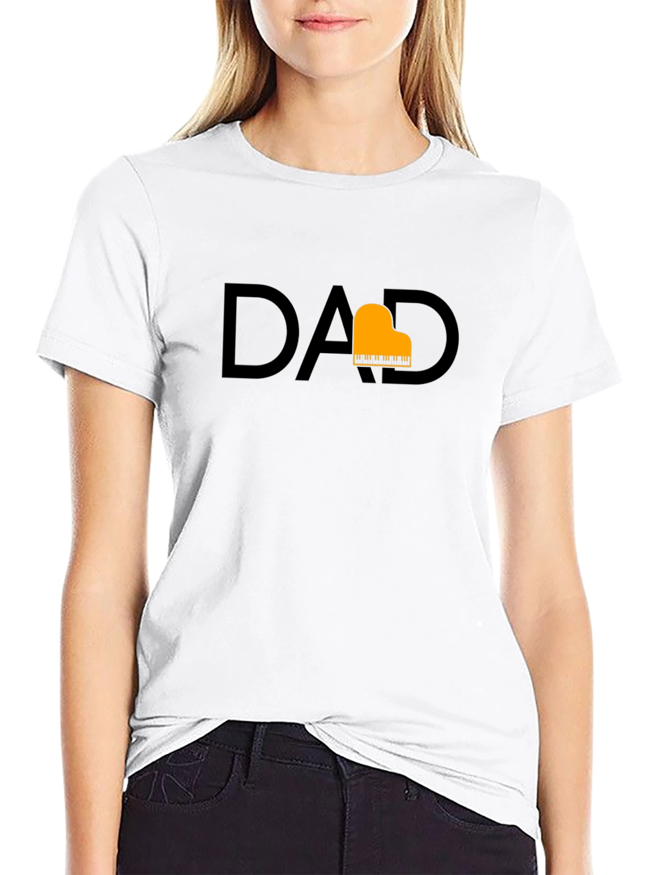 Piano Dad T-Shirt - Stylish Musician Father Tee