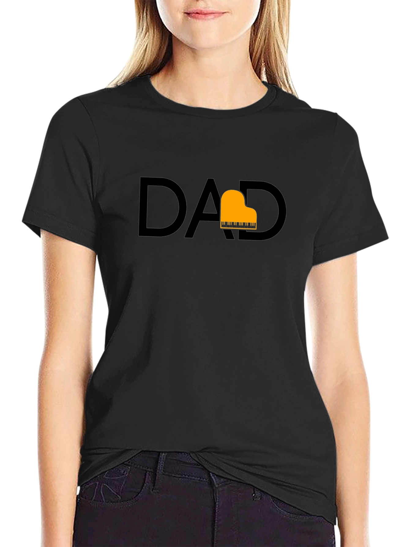 Piano Dad T-Shirt - Stylish Musician Father Tee