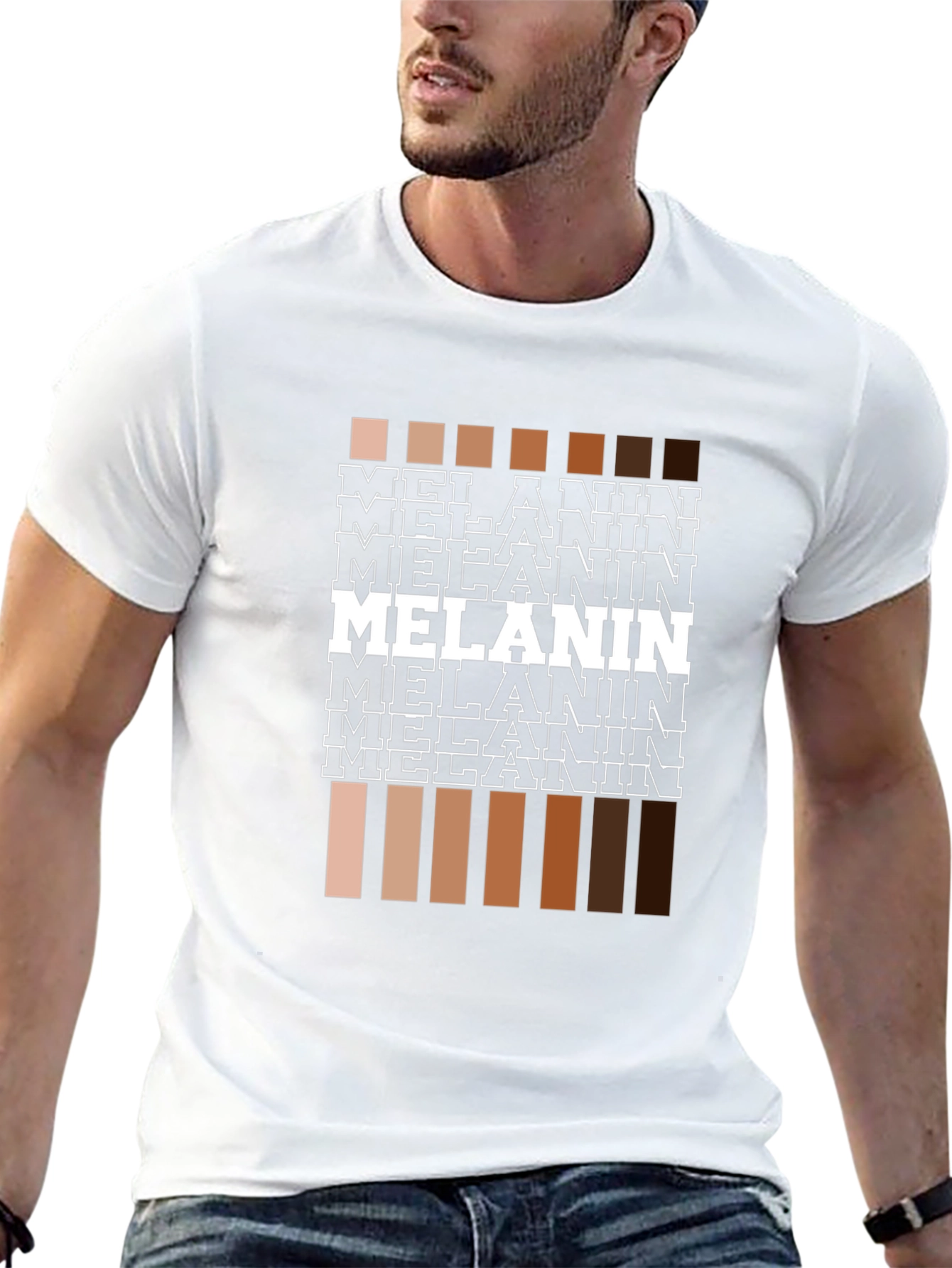 Melanin Shades Graphic Tee - Unisex Black T-Shirt