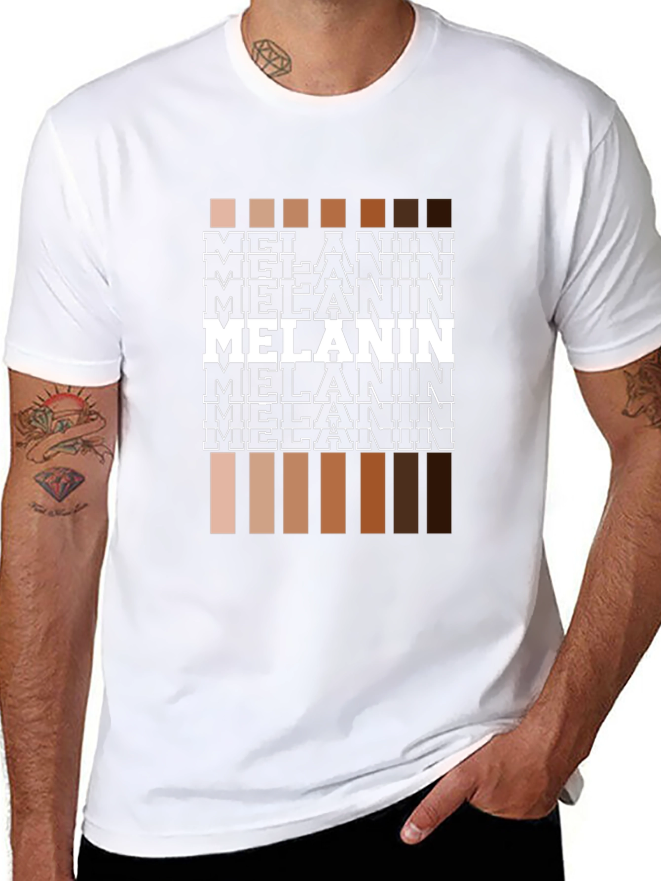 Melanin Shades Graphic Tee - Unisex Black T-Shirt