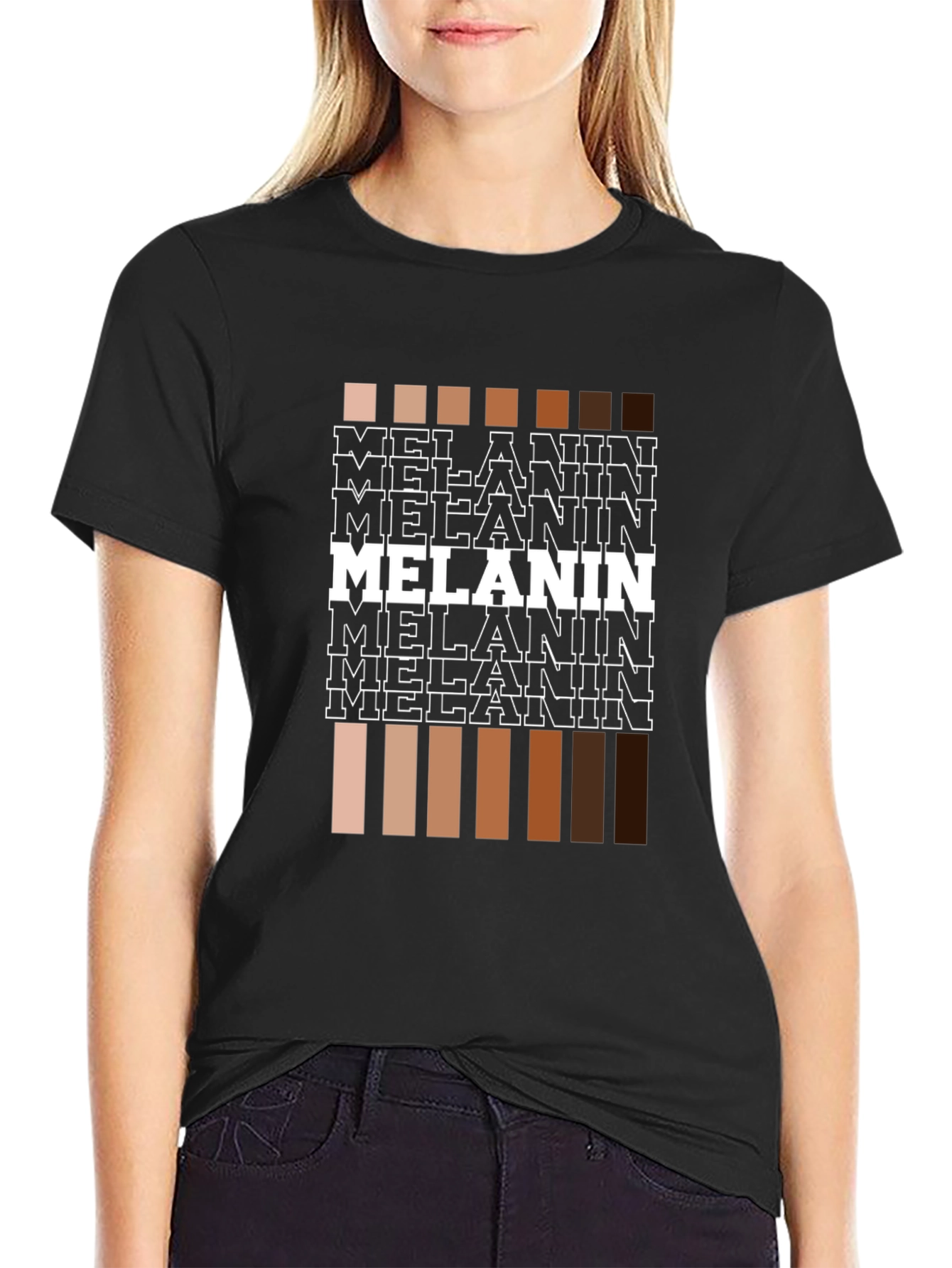 Melanin Shades Graphic Tee - Unisex Black T-Shirt