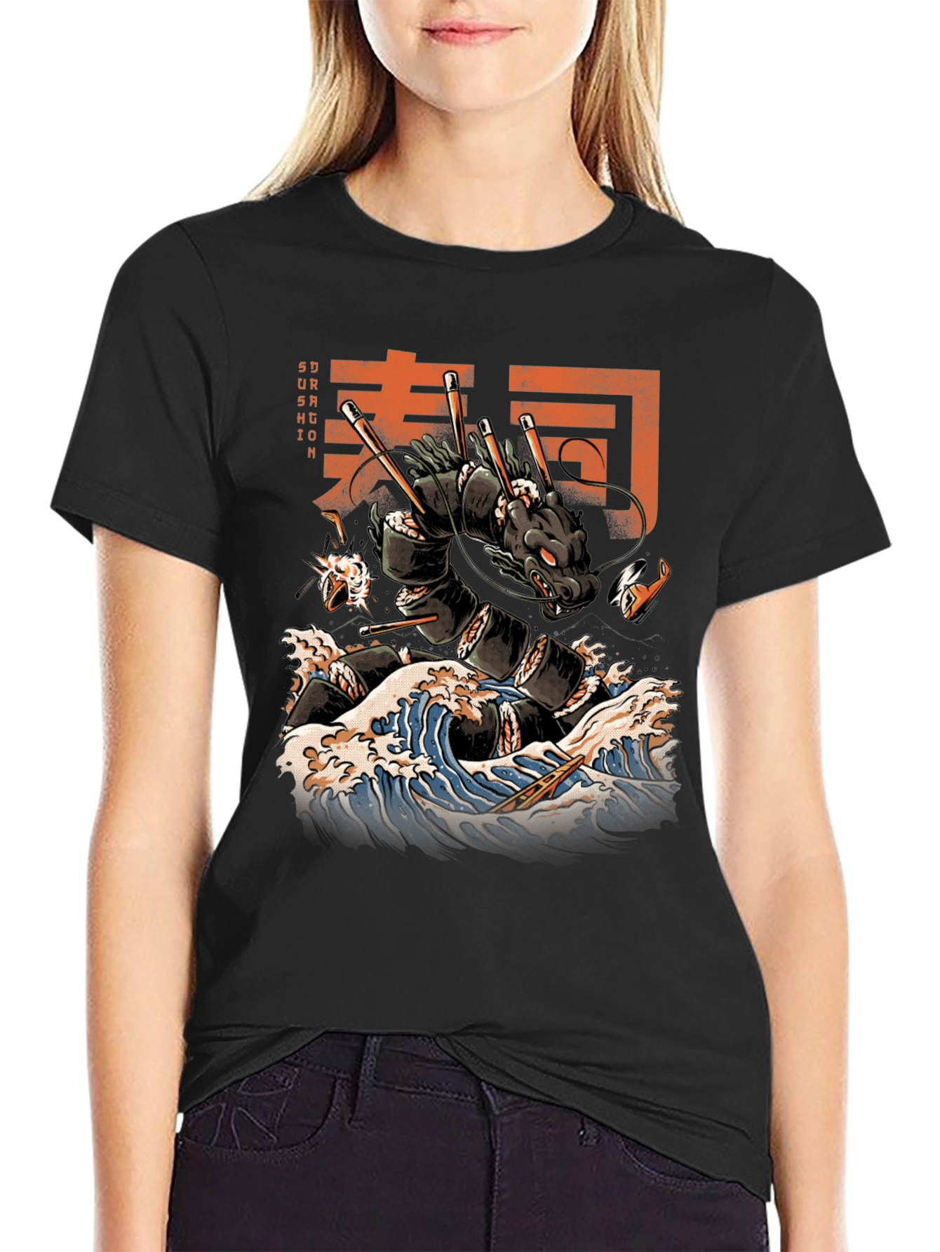 Sushi Dragon Graphic Tee
