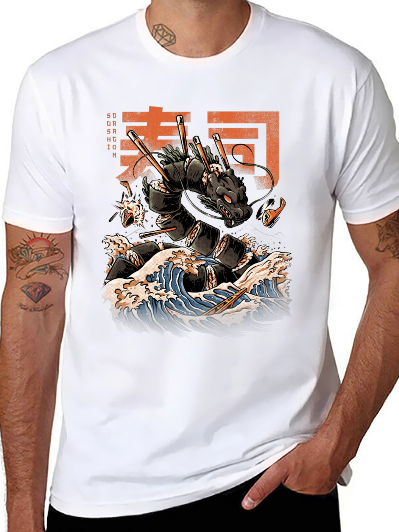 Sushi Dragon Graphic Tee