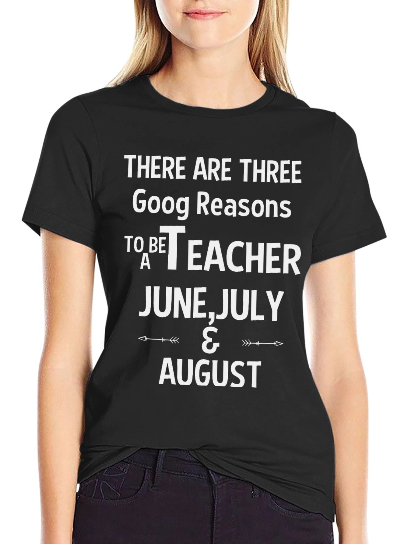 Teacher Summer Vacation T-Shirt - June July August Reasons