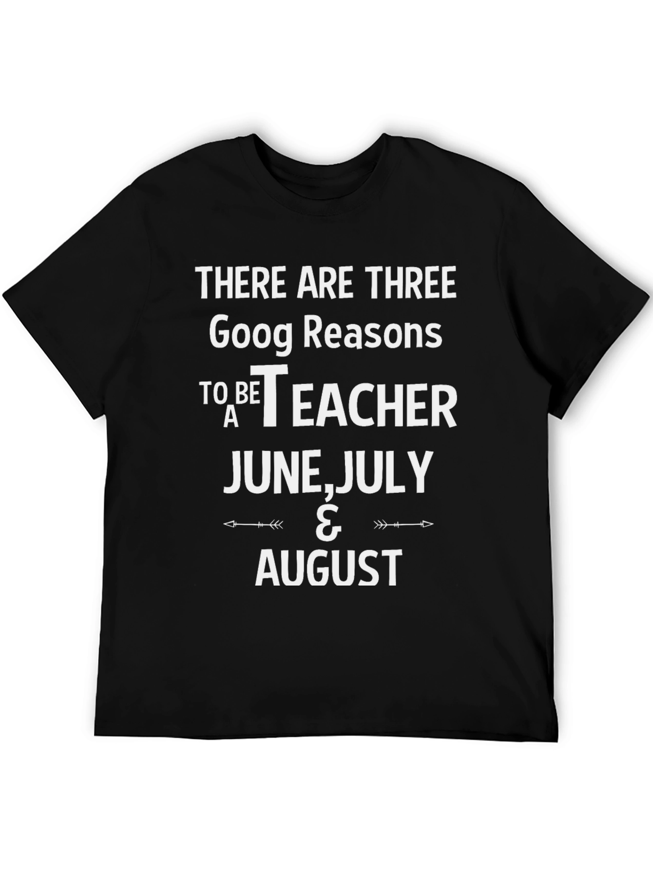 Teacher Summer Vacation T-Shirt - June July August Reasons