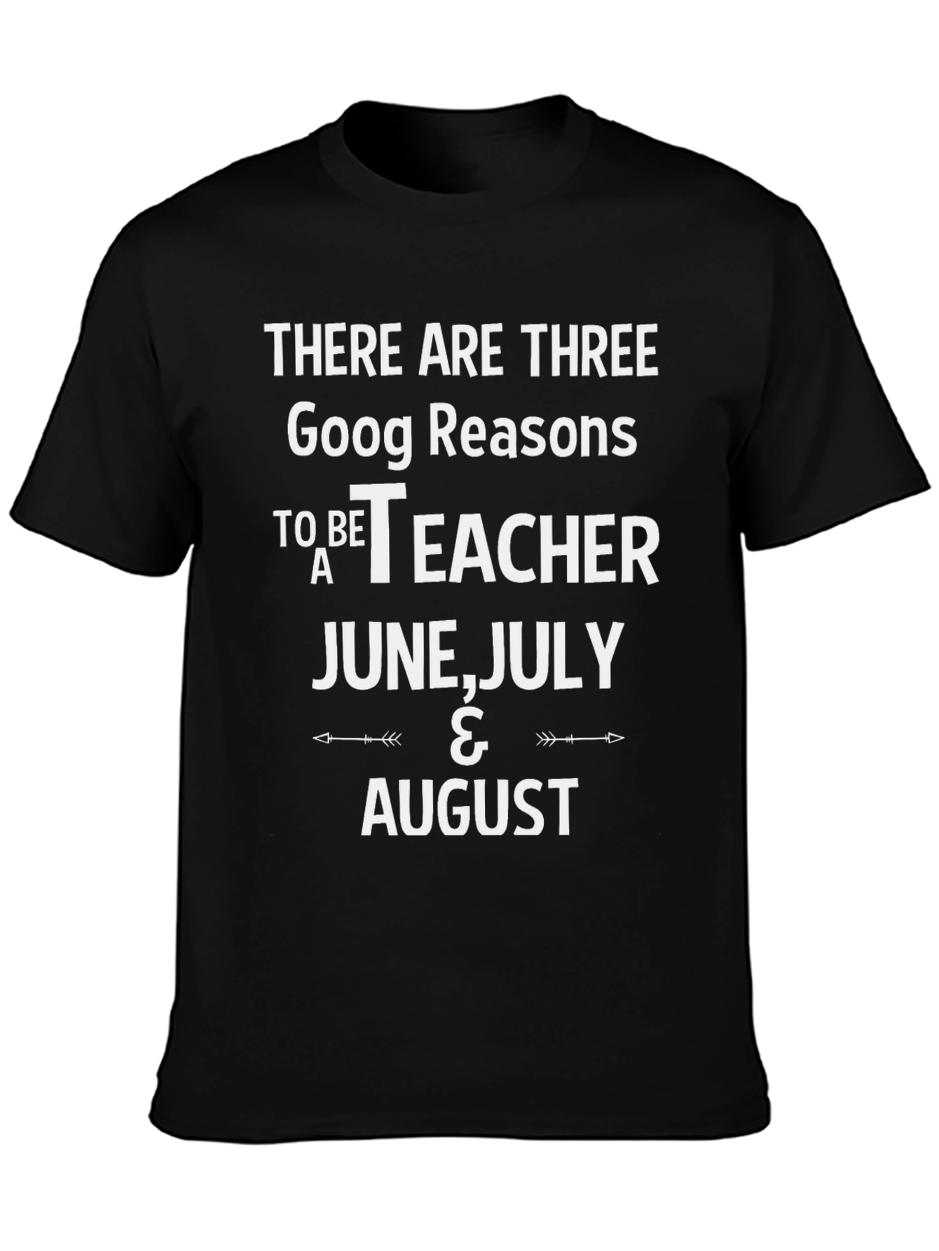 Teacher Summer Vacation T-Shirt - June July August Reasons