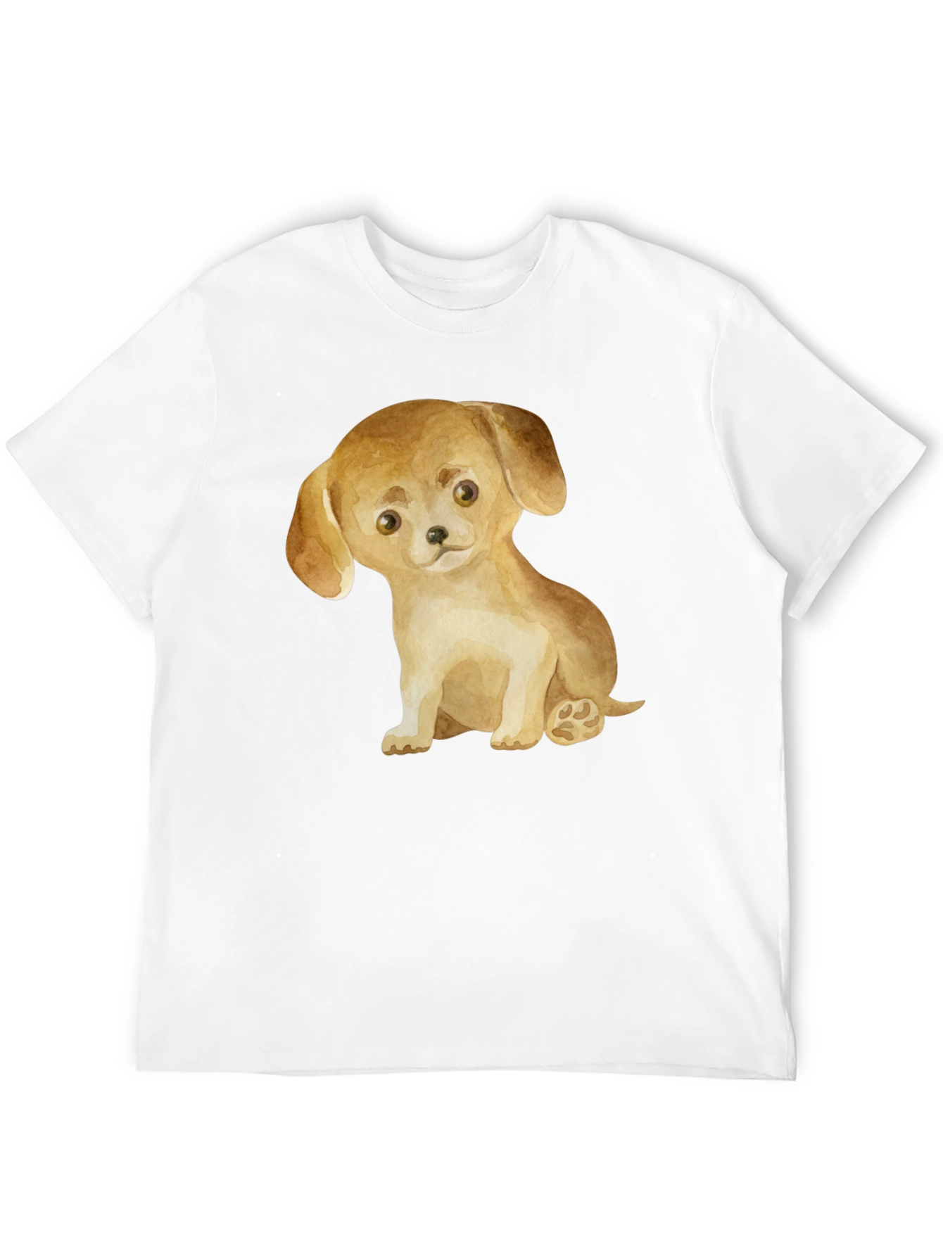 Cute Puppy Dog Graphic T-Shirt - Unisex Casual Tee