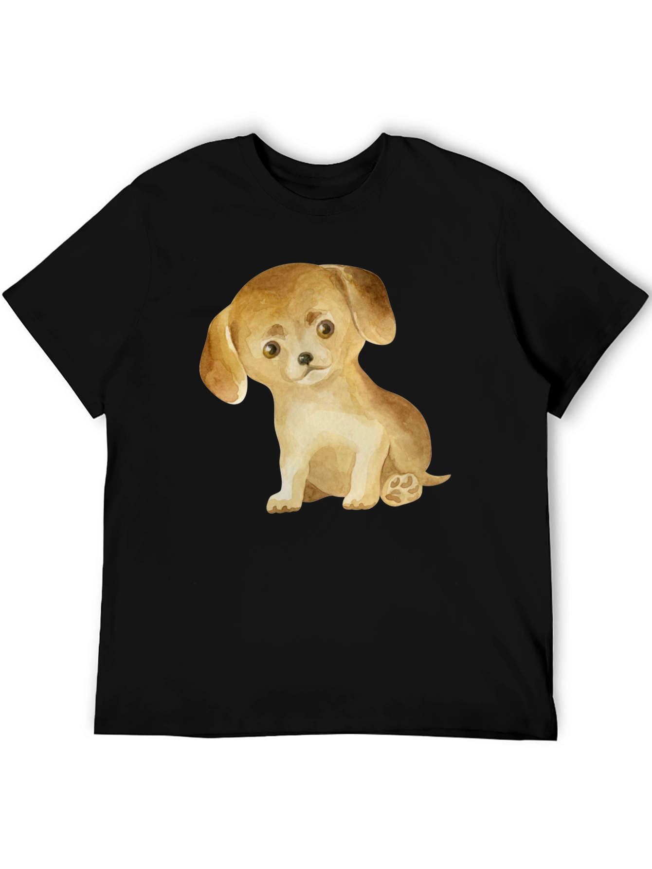 Cute Puppy Dog Graphic T-Shirt - Unisex Casual Tee