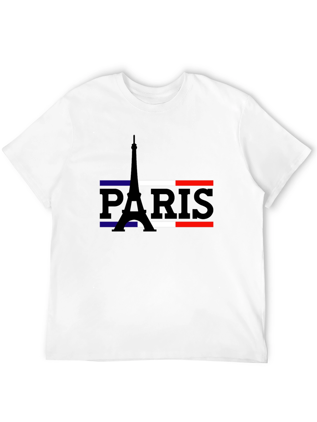 Paris Eiffel Tower Flag Graphic T-Shirt