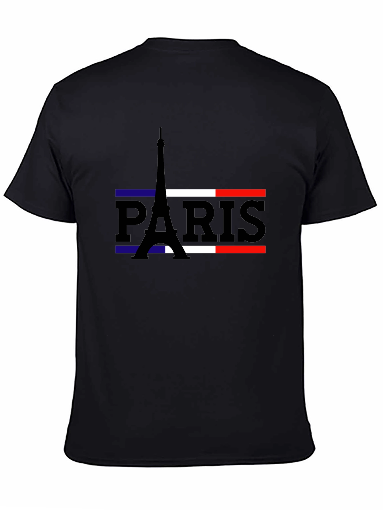 Paris Eiffel Tower Flag Graphic T-Shirt