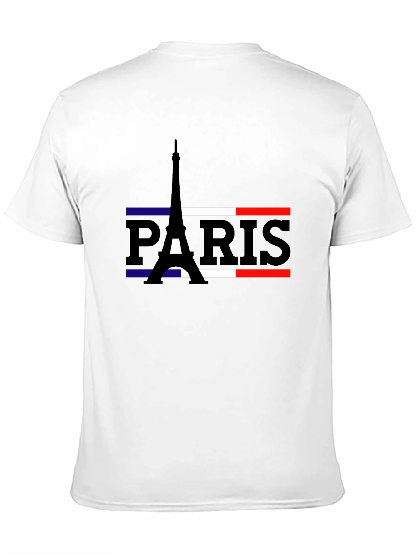 Paris Eiffel Tower Flag Graphic T-Shirt