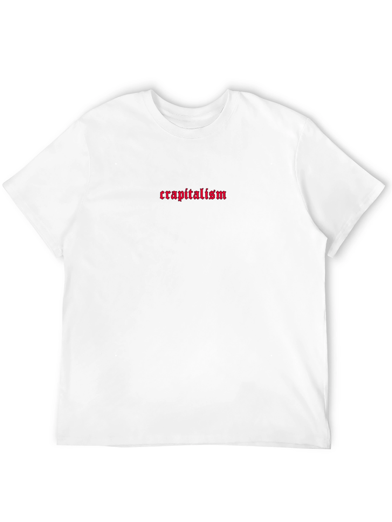Crapitalism Black Graphic Tee - Edgy Streetwear