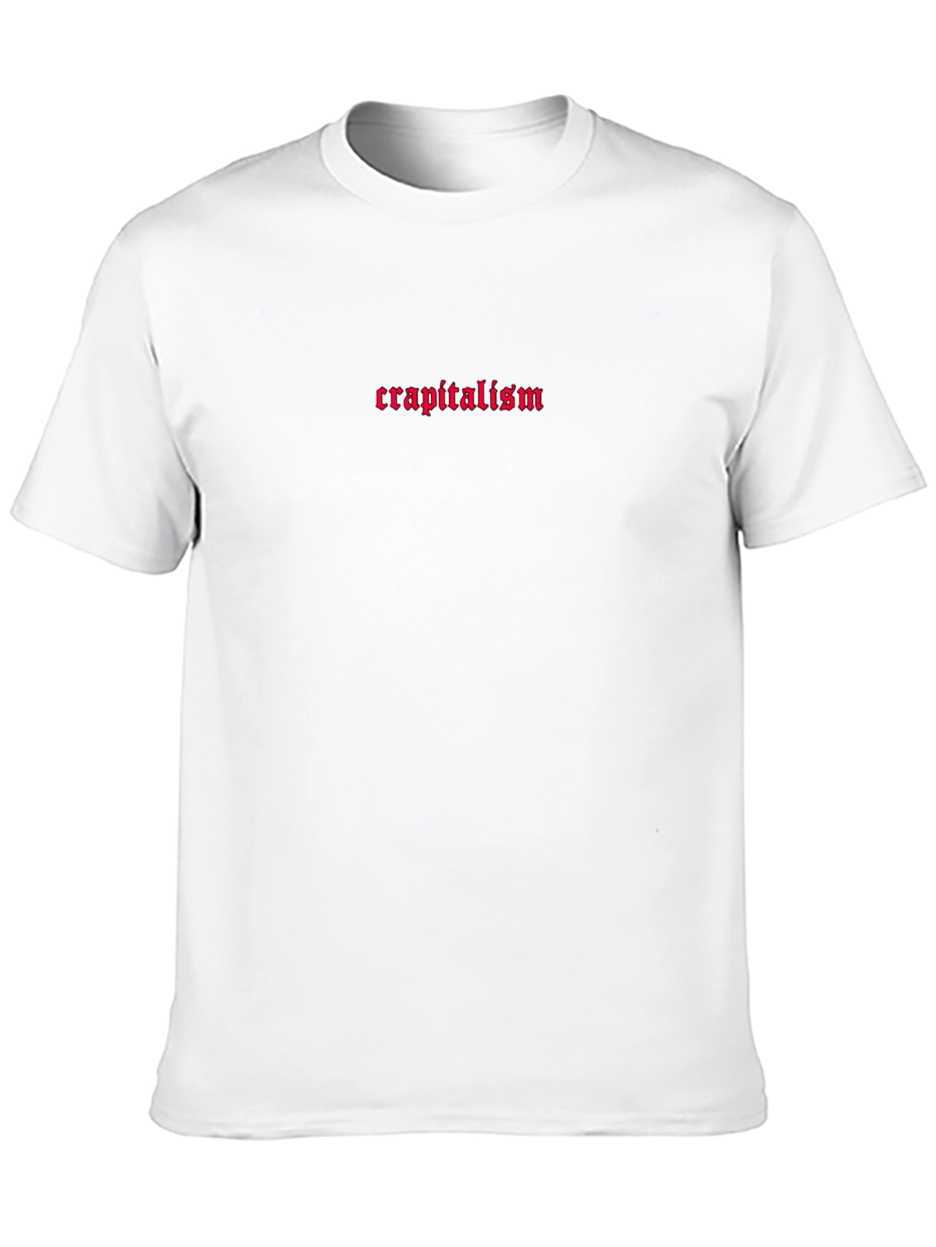 Crapitalism Black Graphic Tee - Edgy Streetwear