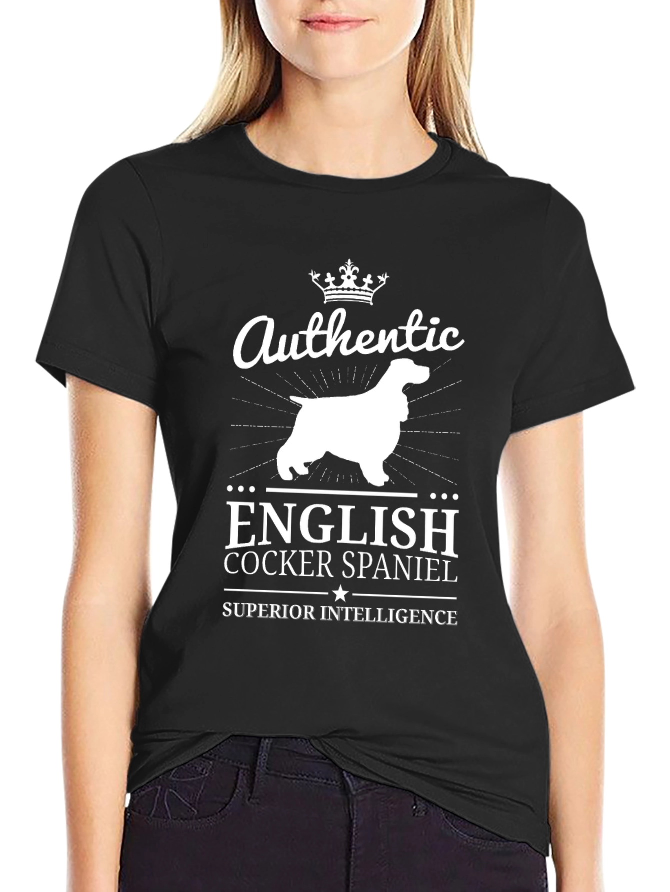 Authentic English Cocker Spaniel T-Shirt - Superior Intelligence