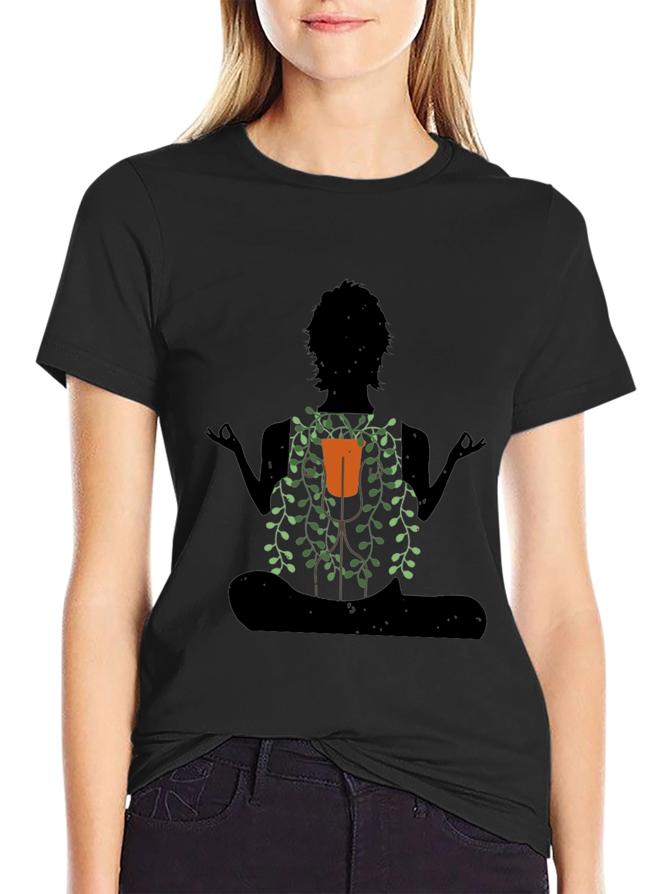 Meditating Yoga Plant Lover T-Shirt