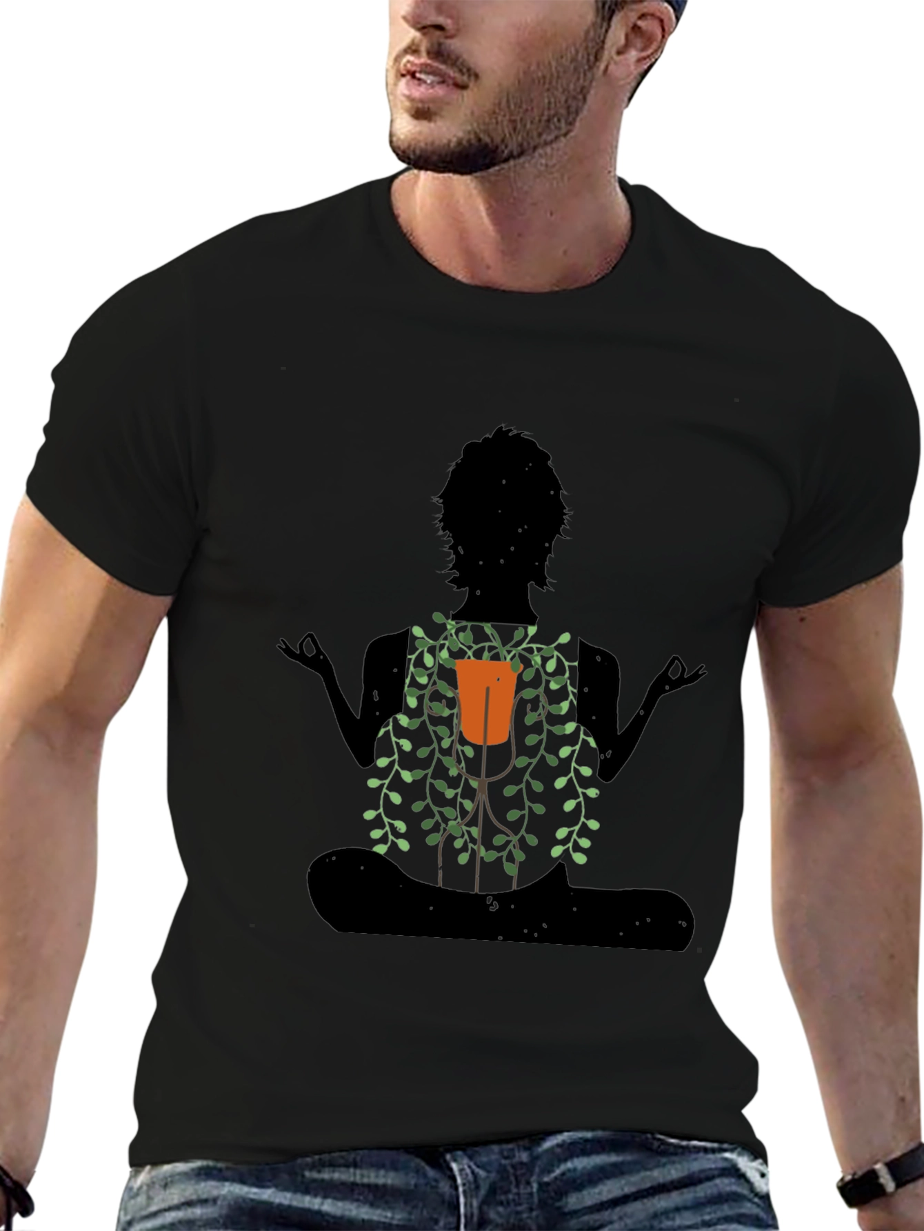 Meditating Yoga Plant Lover T-Shirt