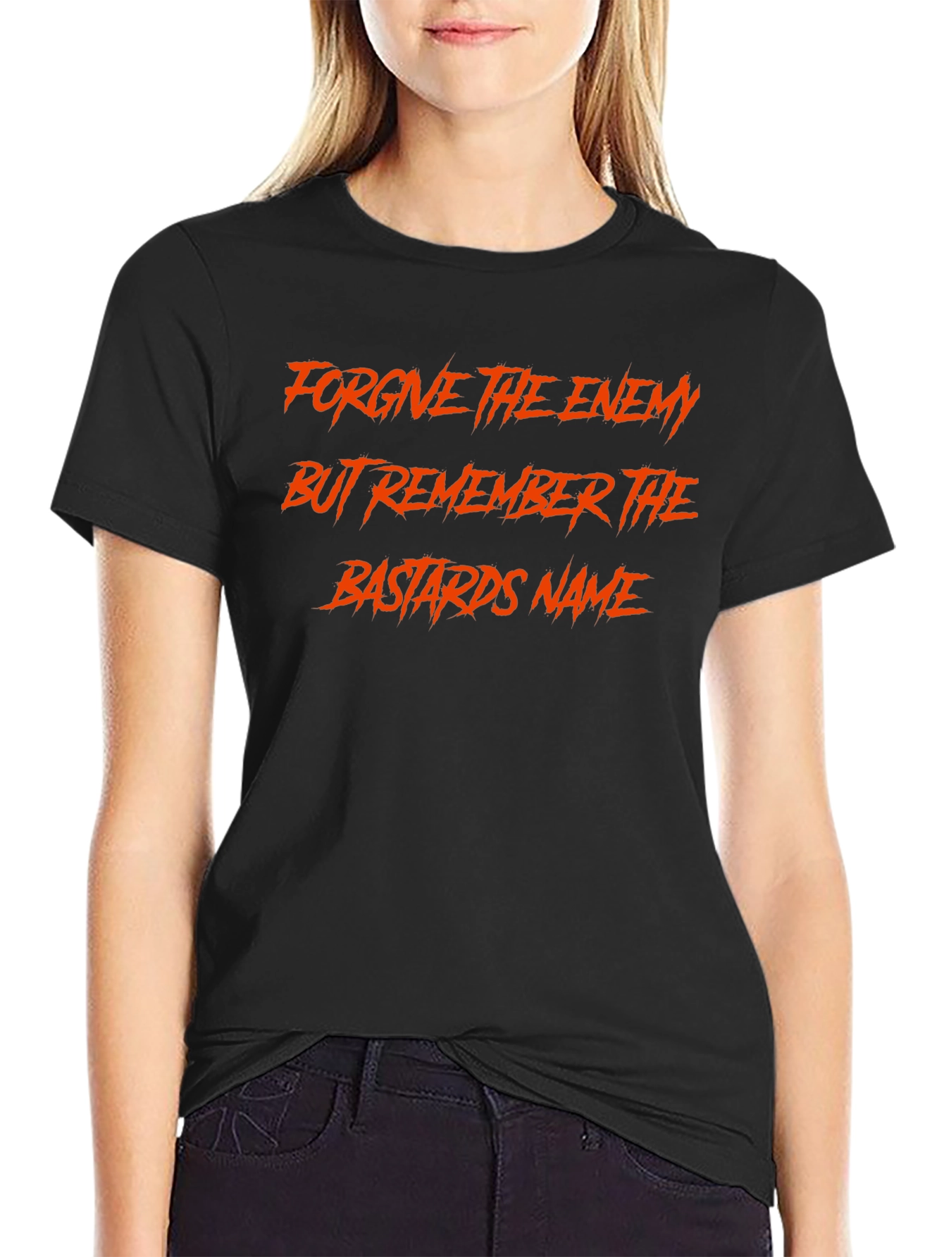 Forgive Enemy Remember Name Graphic T-Shirt