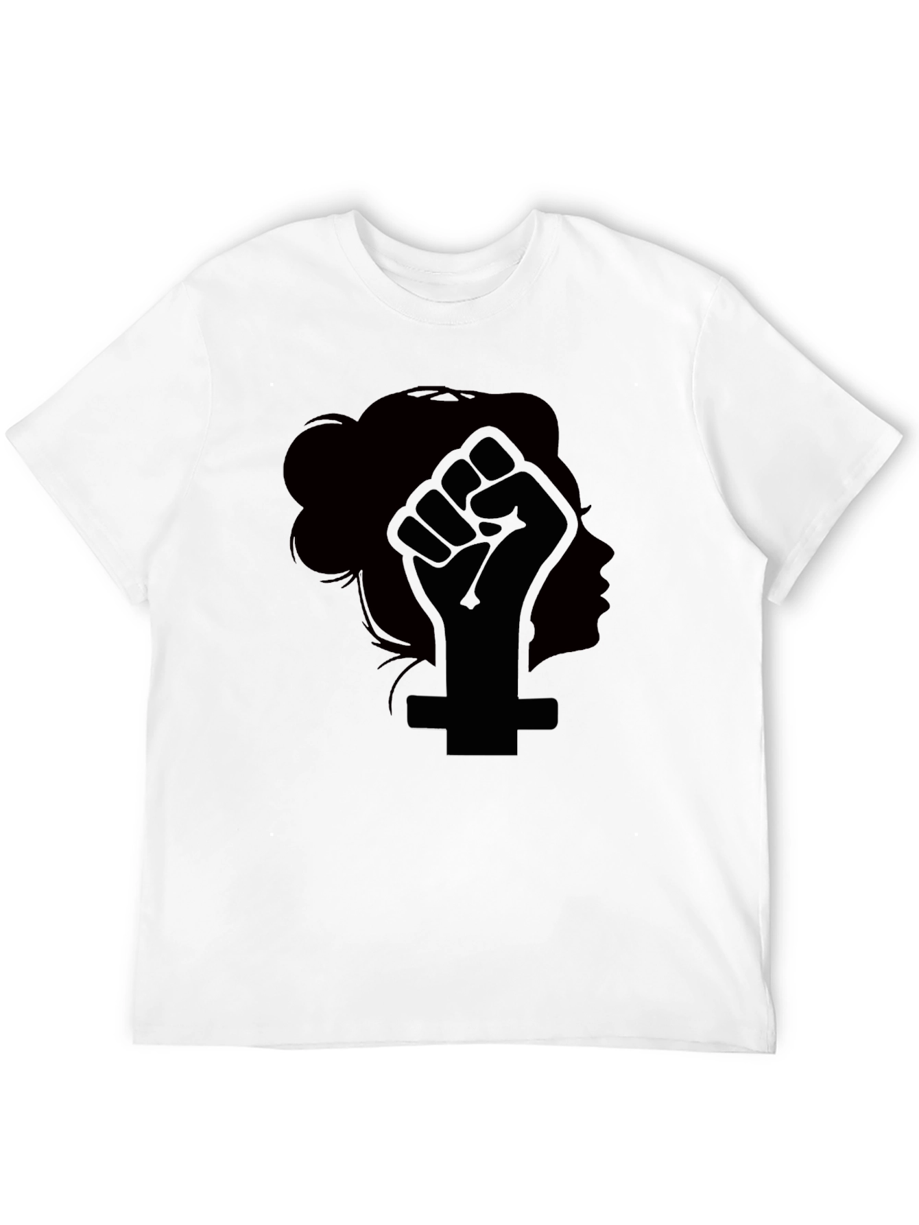 Feminist Fist T-Shirt - Womens Rights Black Tee