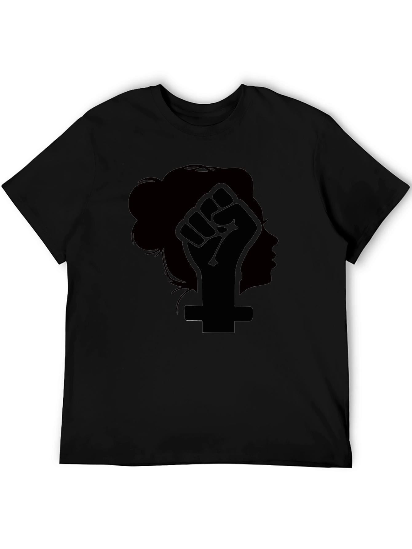 Feminist Fist T-Shirt - Womens Rights Black Tee